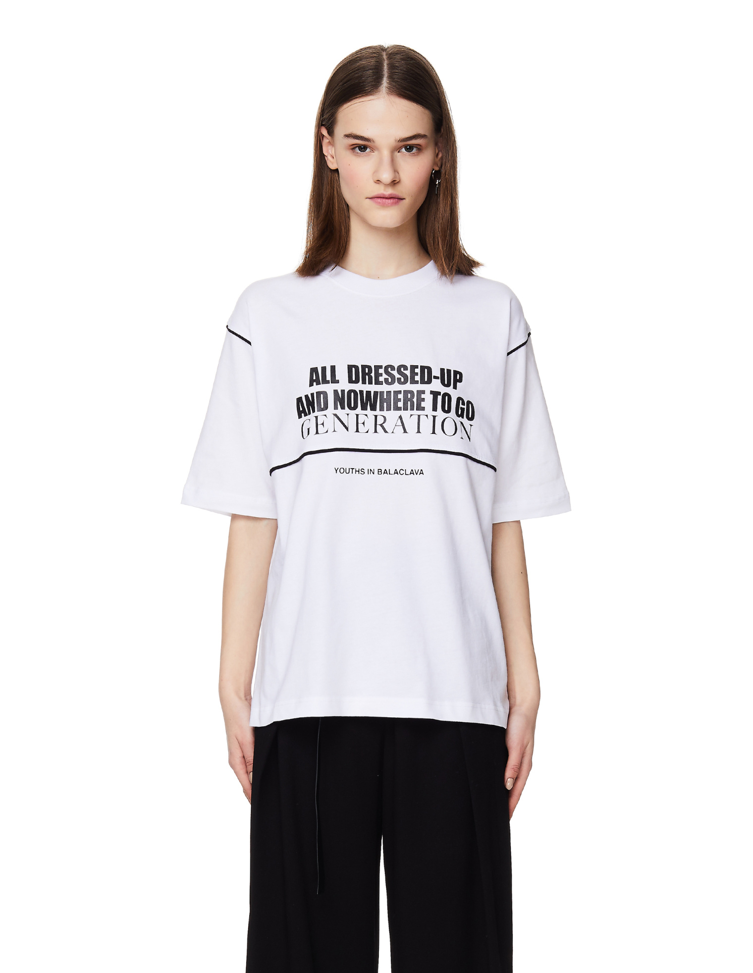 Youths in Balaclava White Cotton Generation T-Shirt