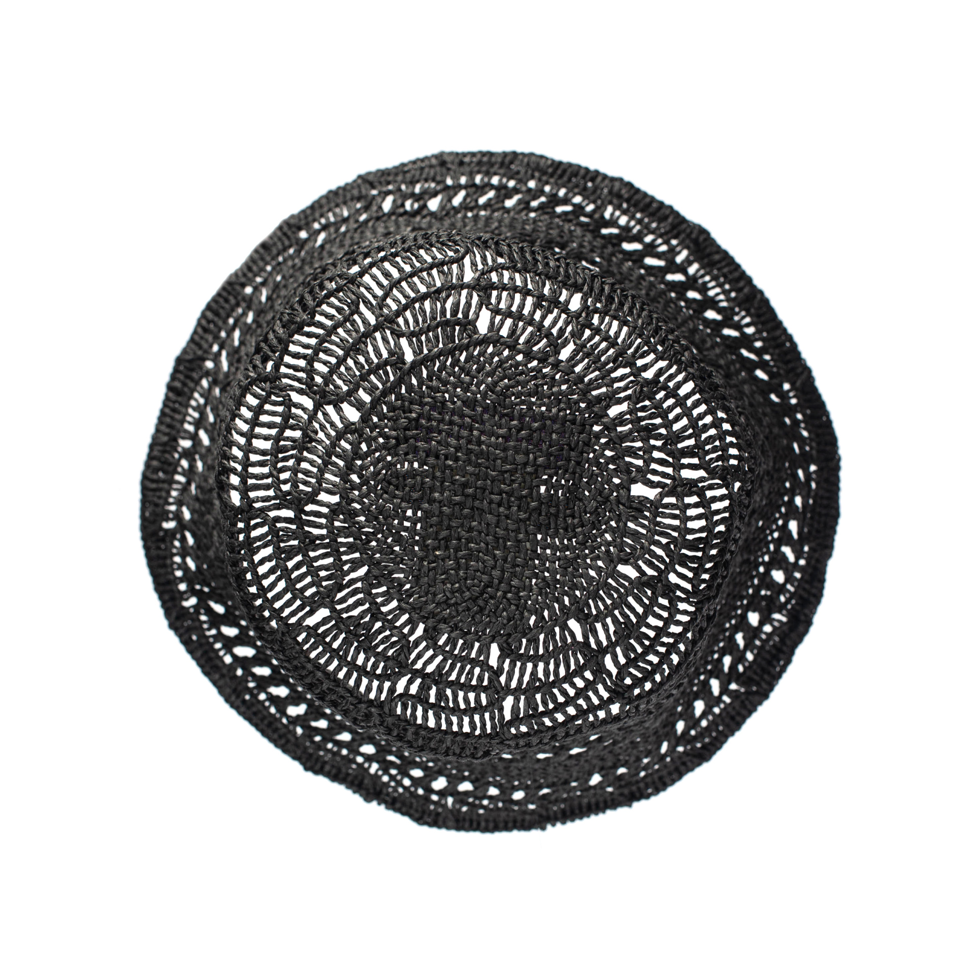 Y\'s Black Woven Bucket Hat