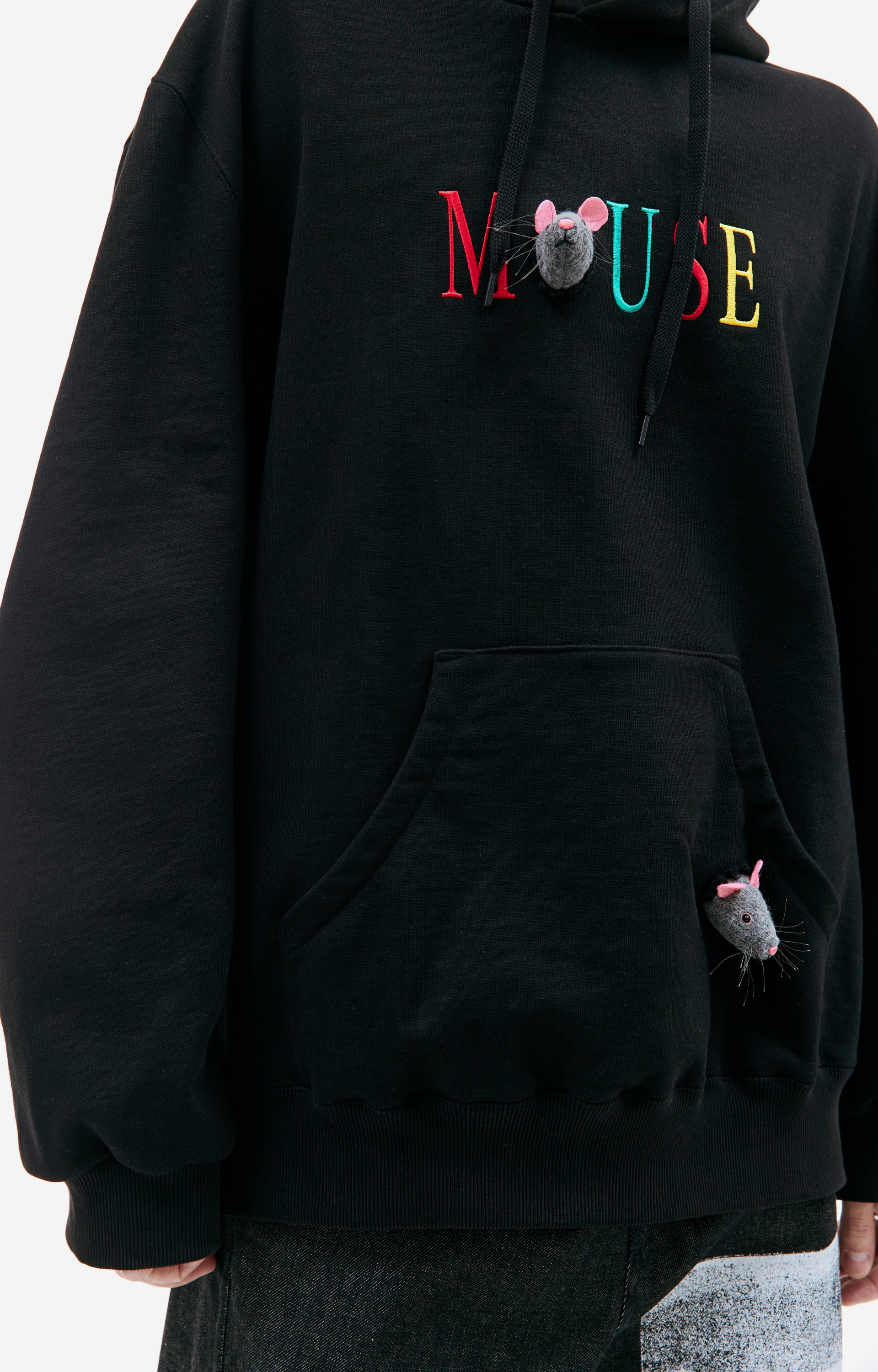 Doublet Mouse embroidered hoodie