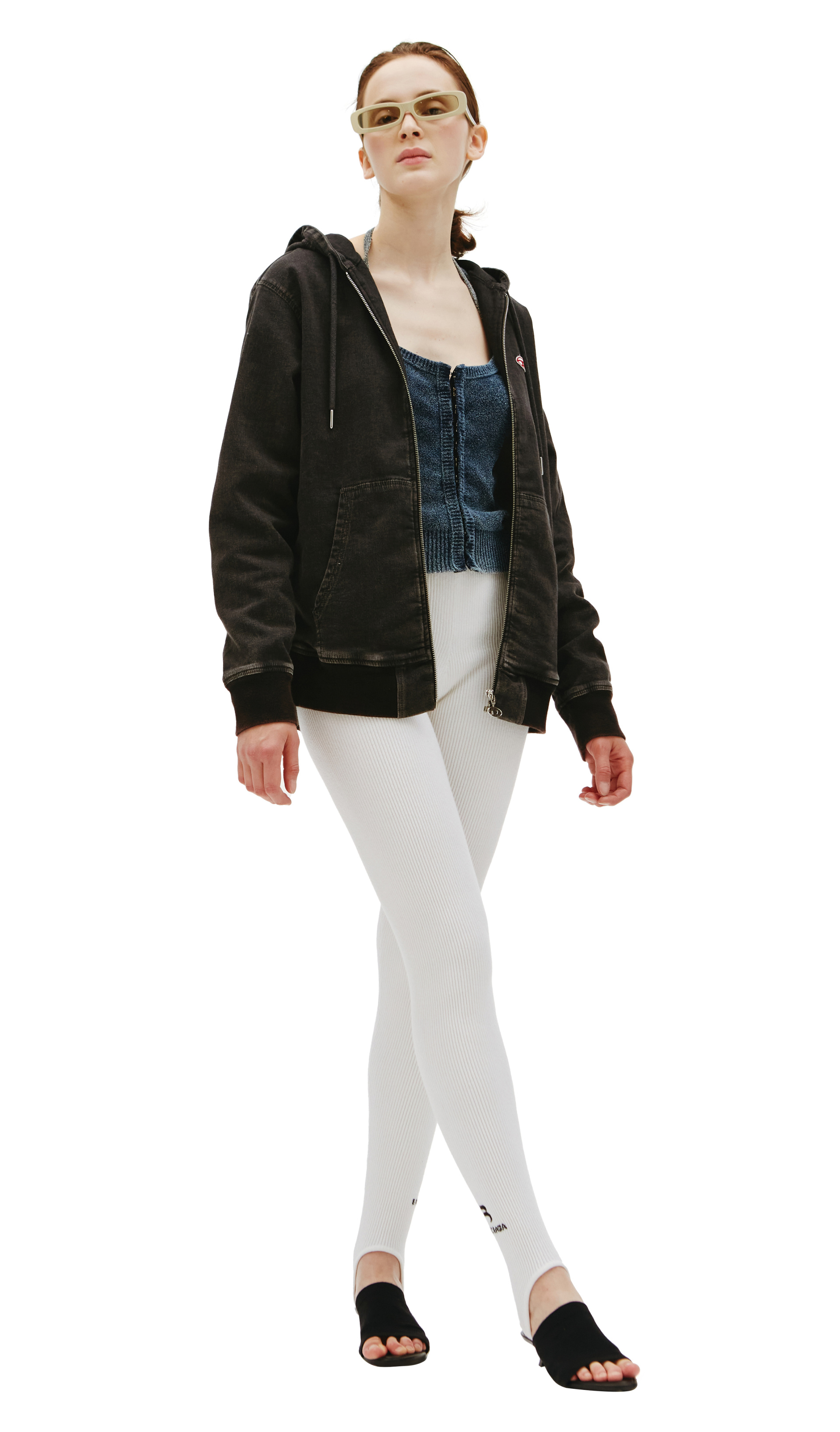 Diesel D-Gir faded denim hoodie