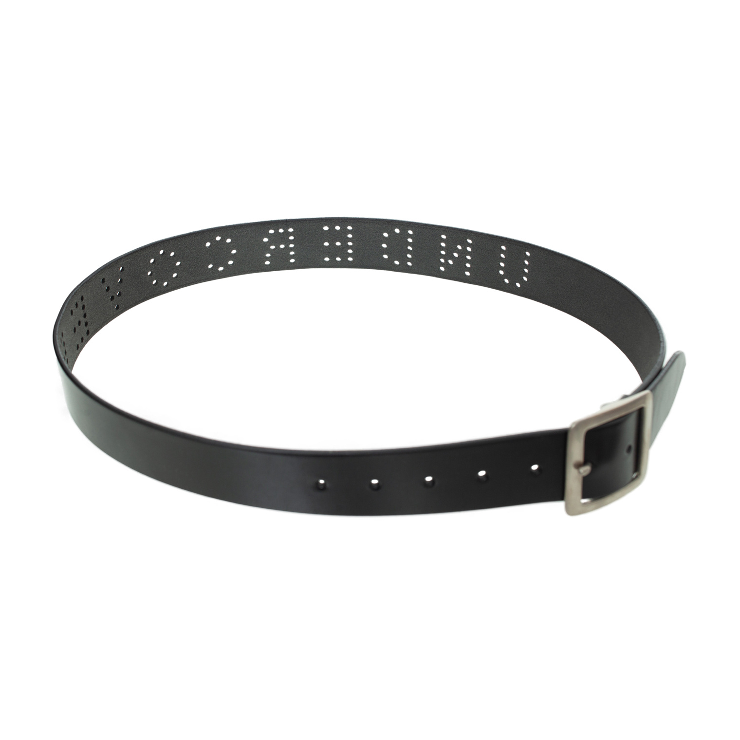 Undercover Logo leather belt