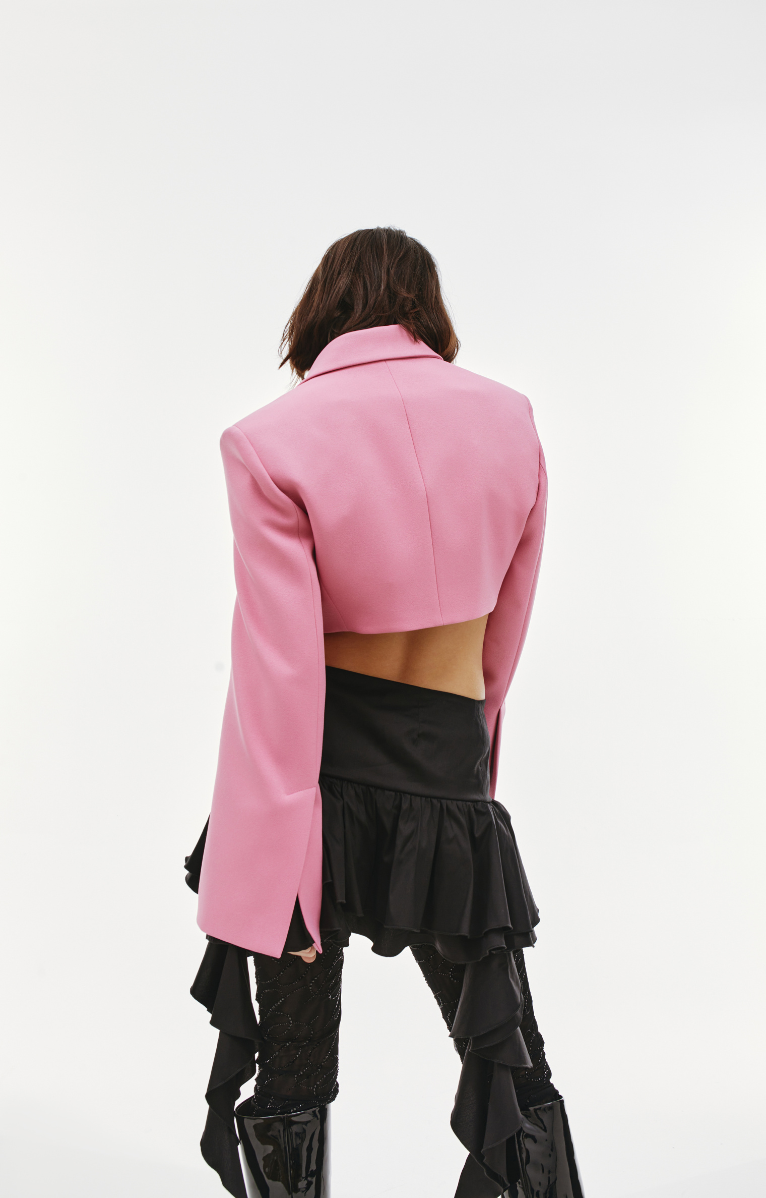 Blumarine Pink Cropped Blazer