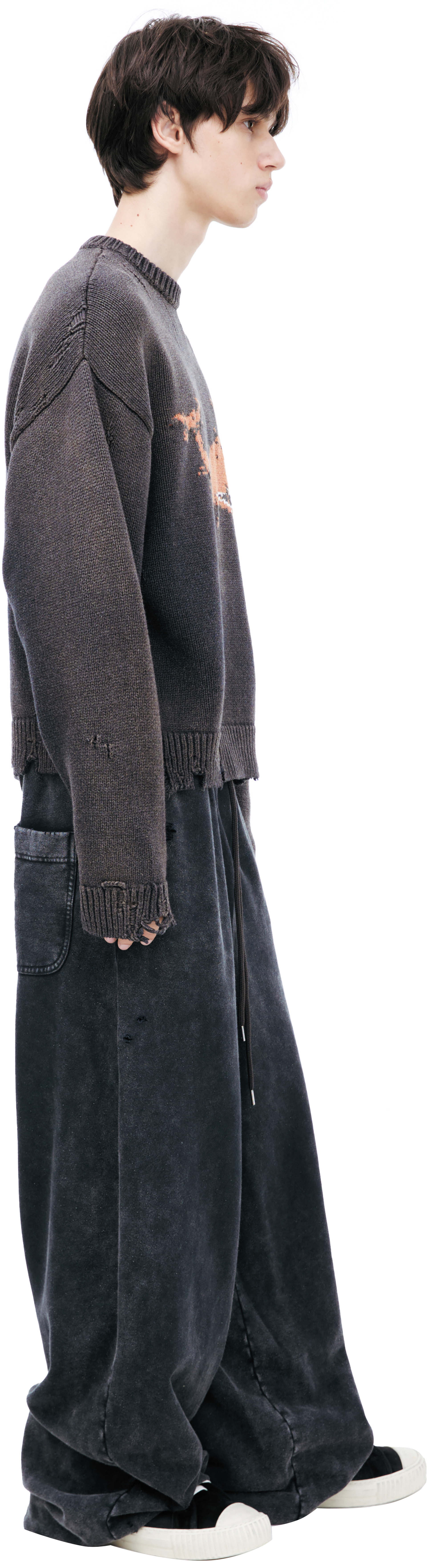 Maison Mihara Yasuhiro Embroidered print sweater