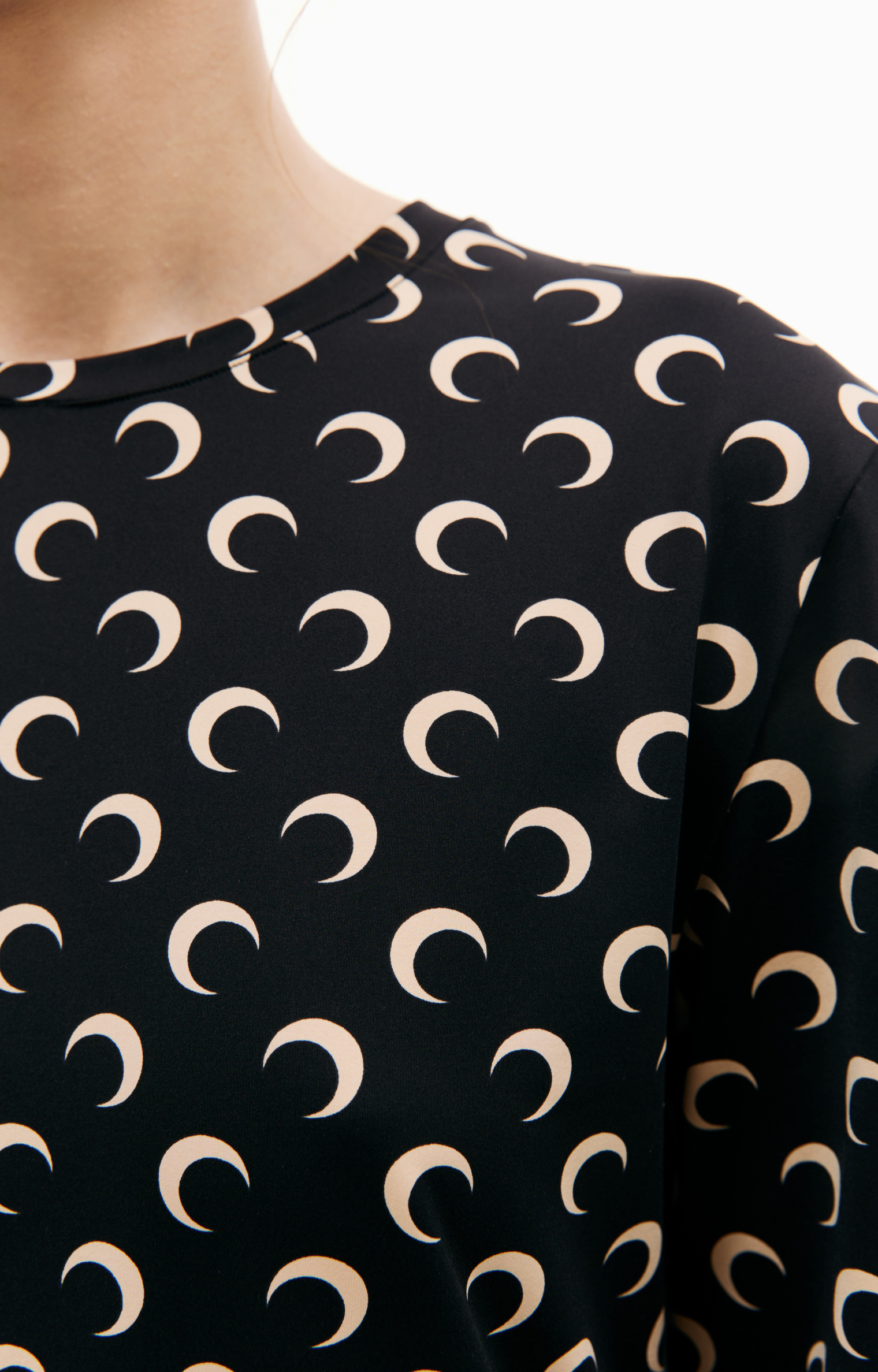 MARINE SERRE All over logo Moon longsleeve