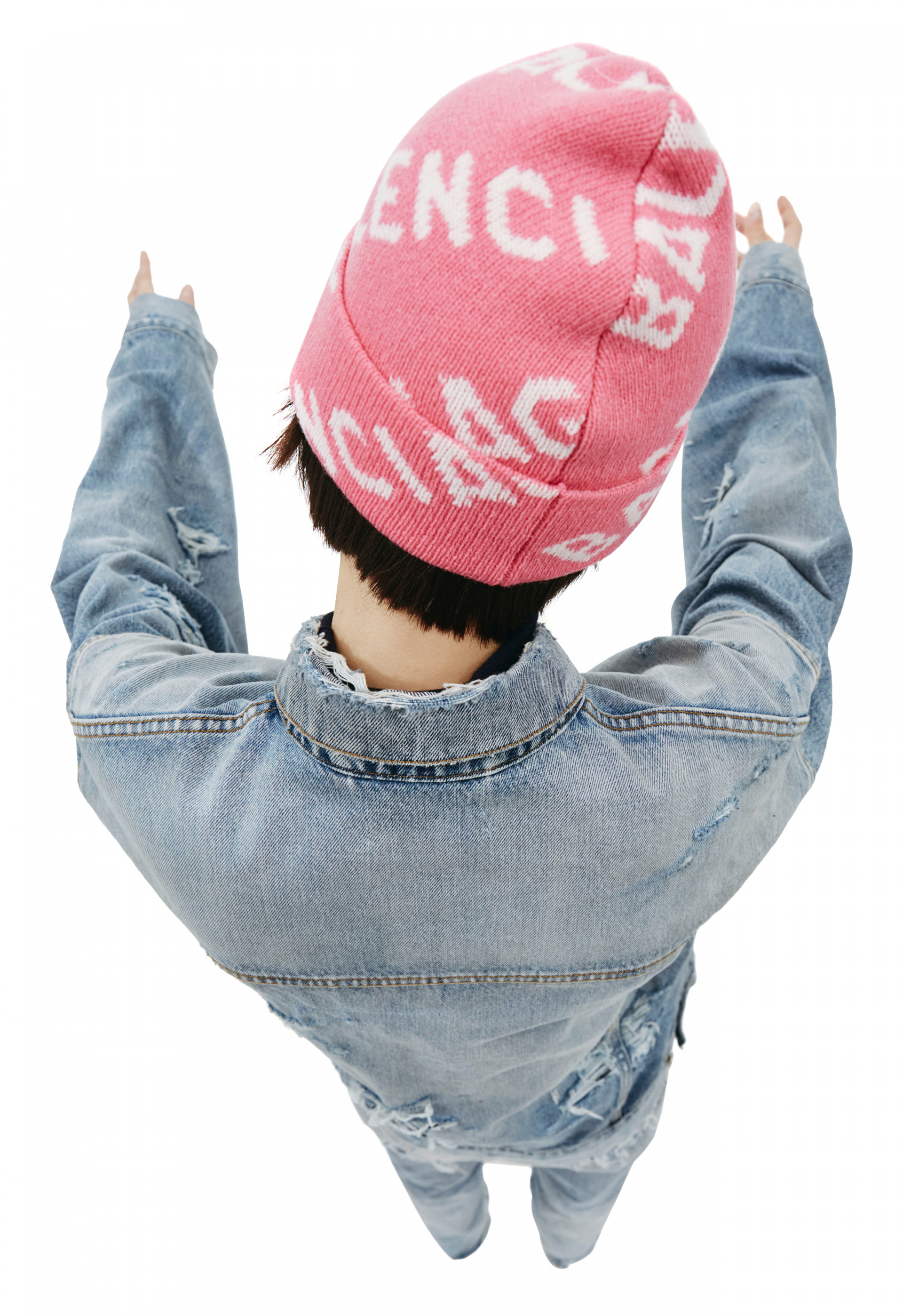 balenciaga beanie pink