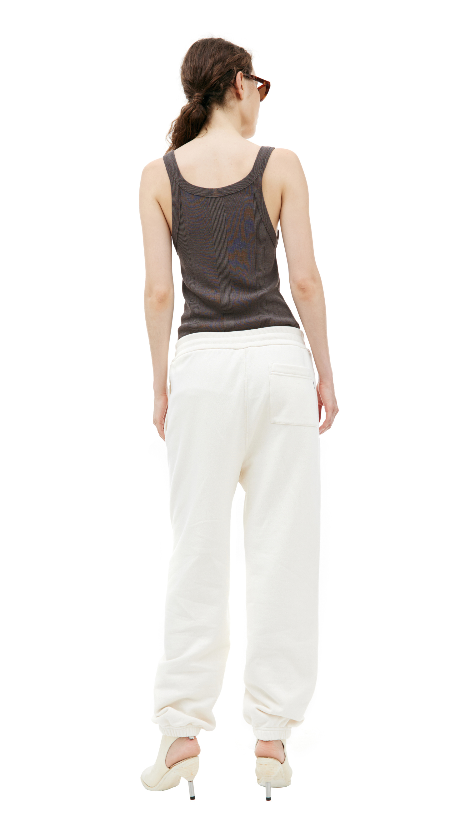 Jil Sander Beige cotton sweatpants