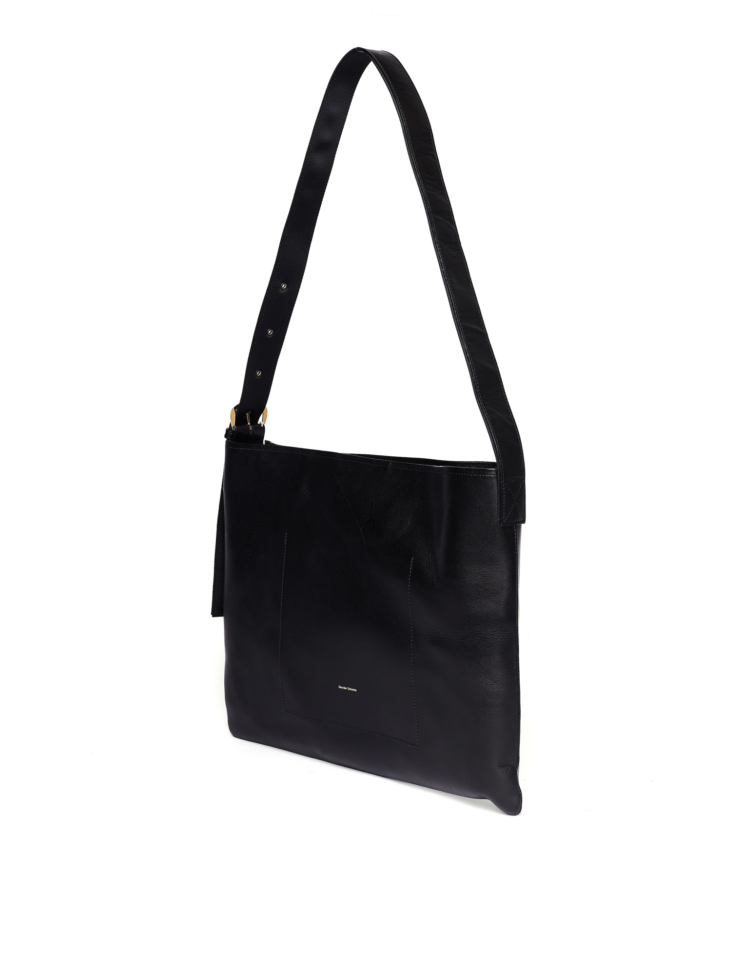 Buy Hender Scheme women twist buckle bag m in black leather