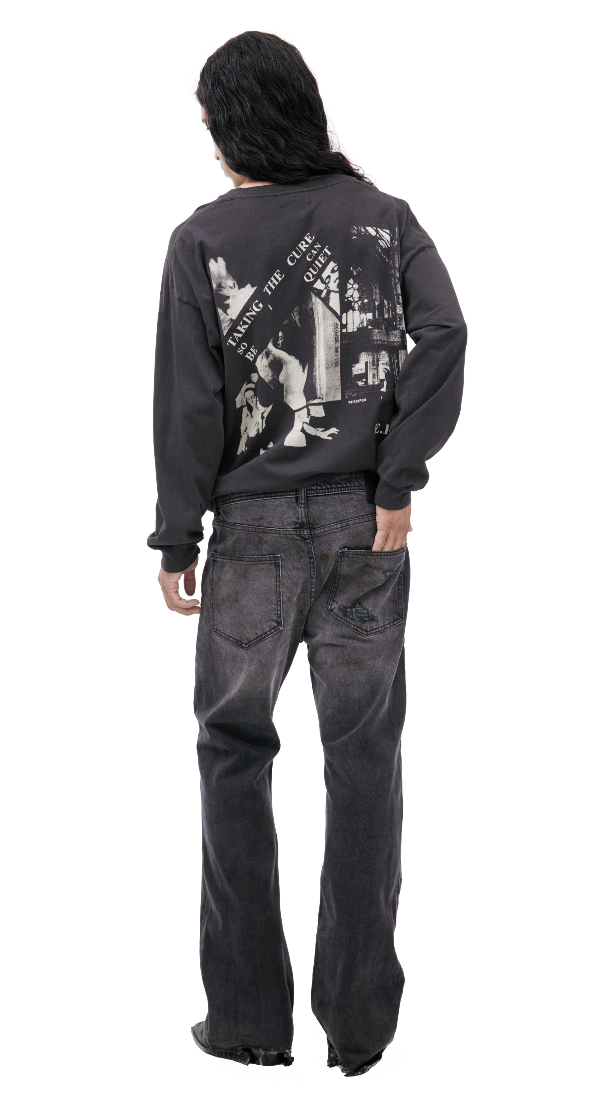 Enfants Riches Déprimés Dark grey flared jeans