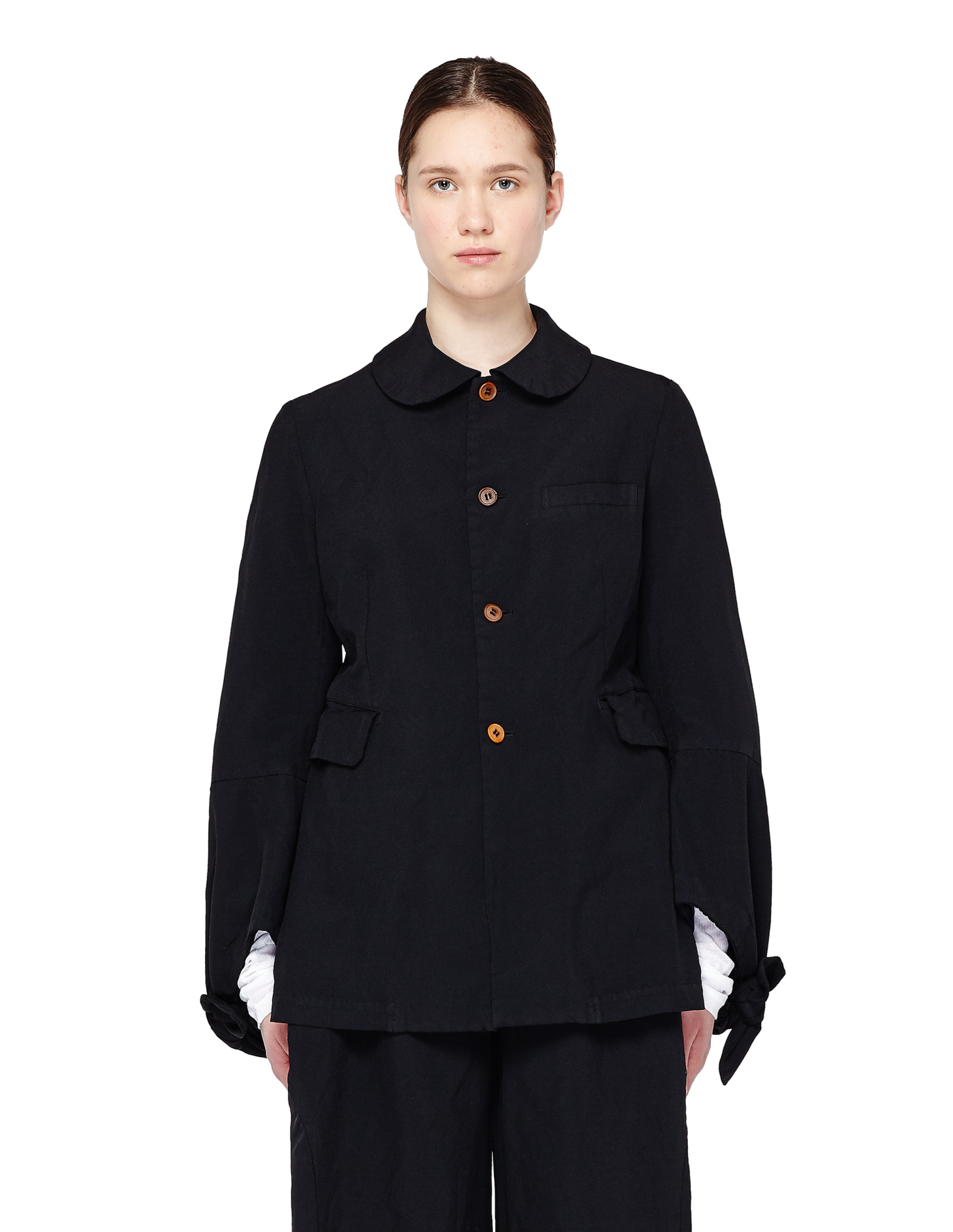 Comme des Garcons CdG Black Jacket With Knots
