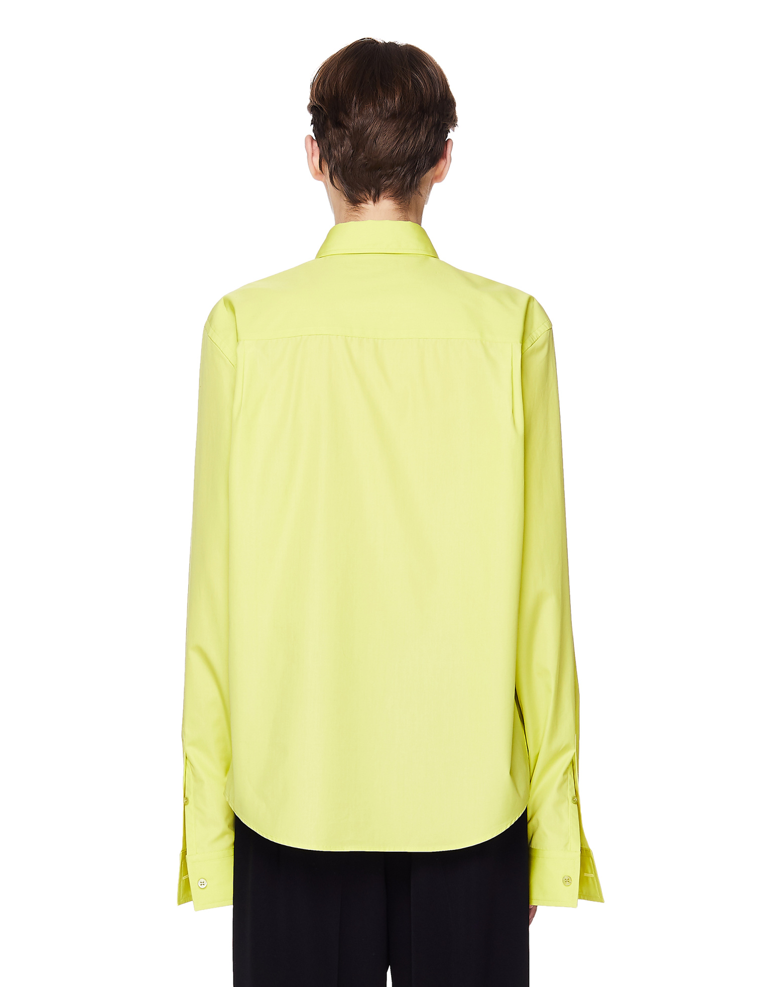 Balenciaga Neon Yellow Cotton Shirt