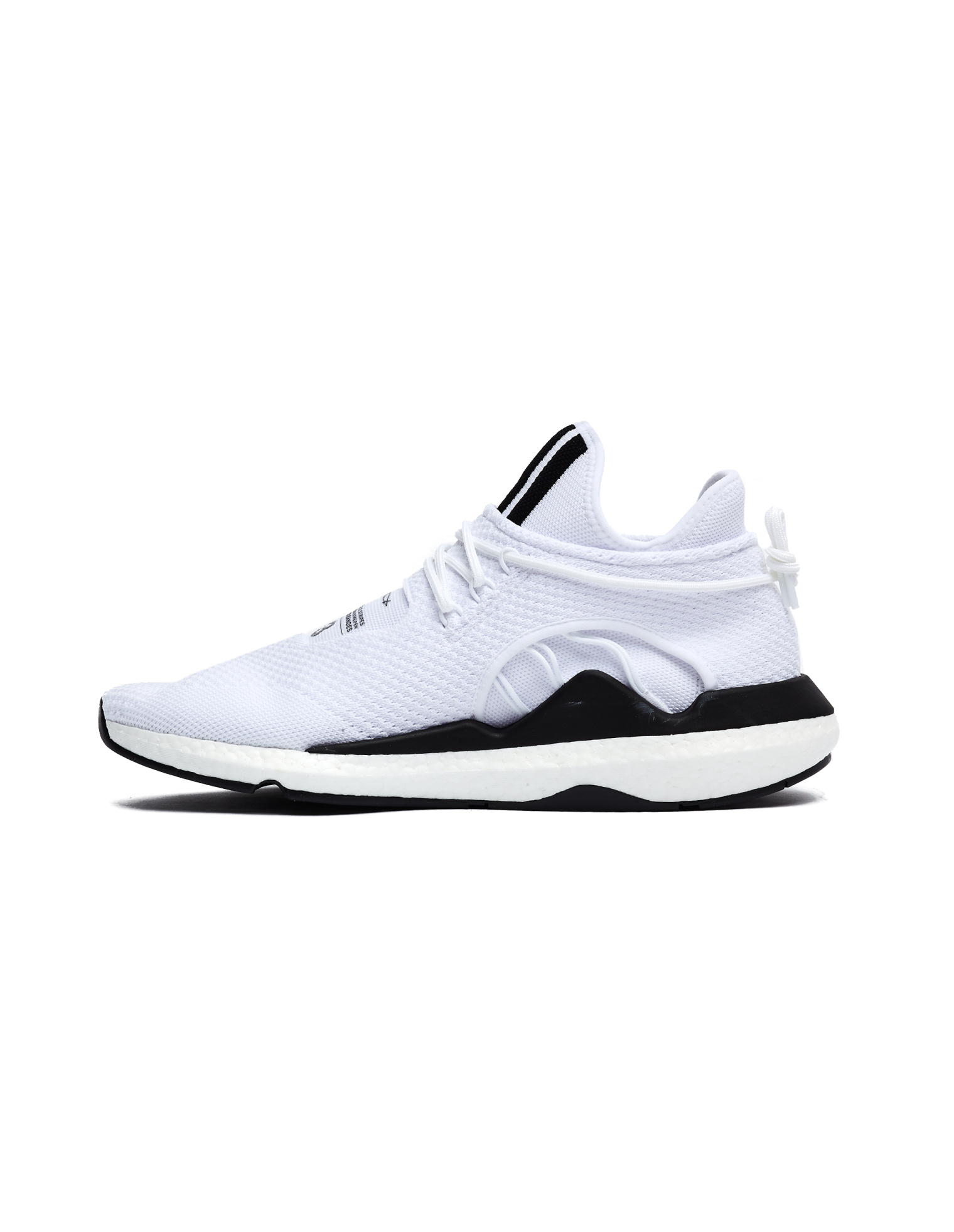 Y-3 Белые текстильные кроссовки Saikou