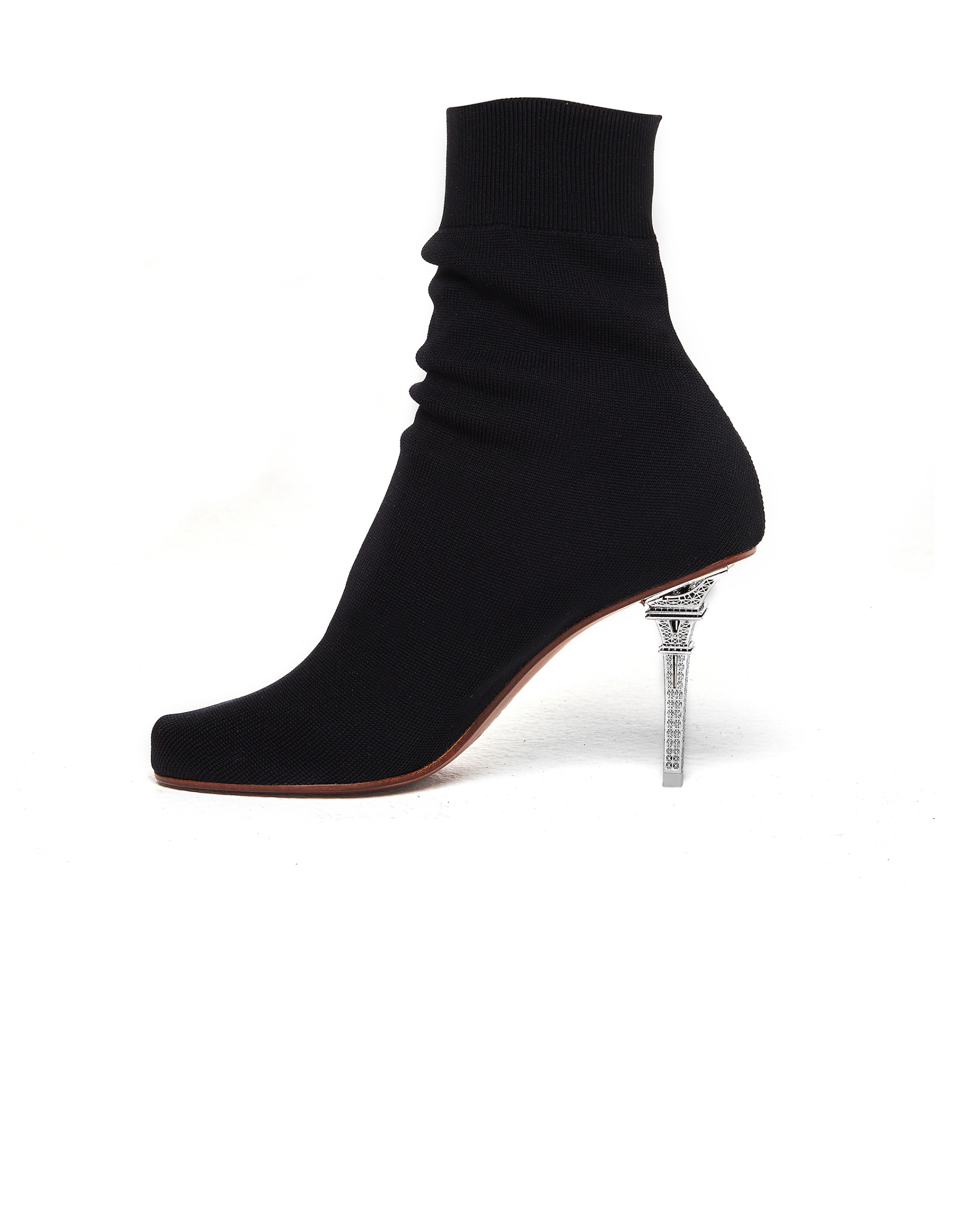 VETEMENTS Black Eiffel Tower Ankle Boots