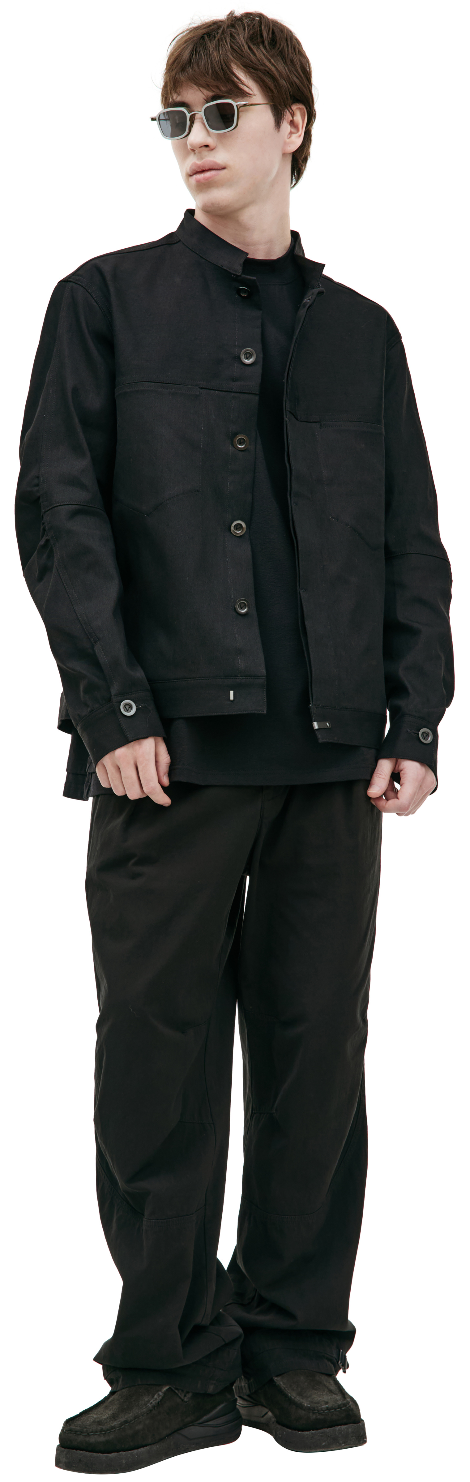 The Viridi-Anne Black denim jacket