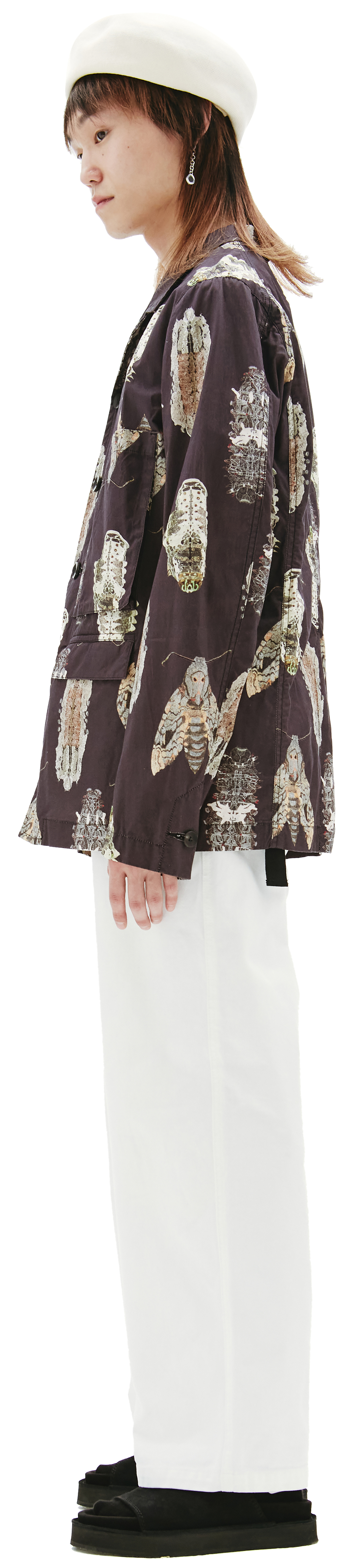 The Viridi-Anne Print Cotton Jacket