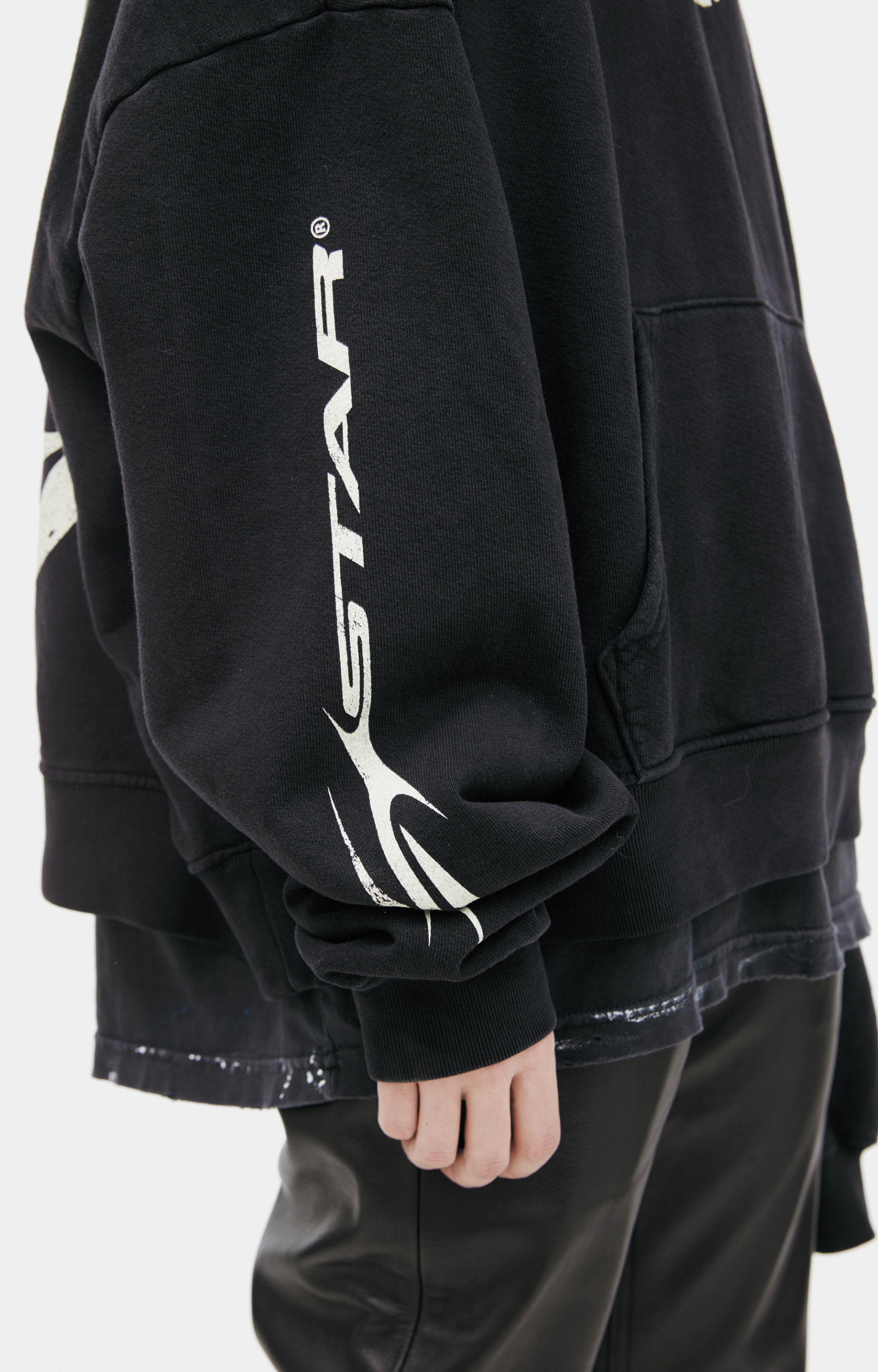 Hellstar Black print hoodie