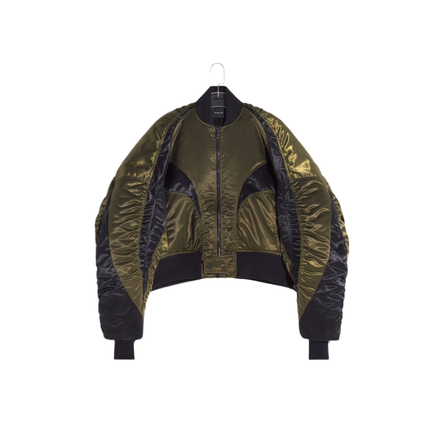 Mugler Satin Bomber Jacket