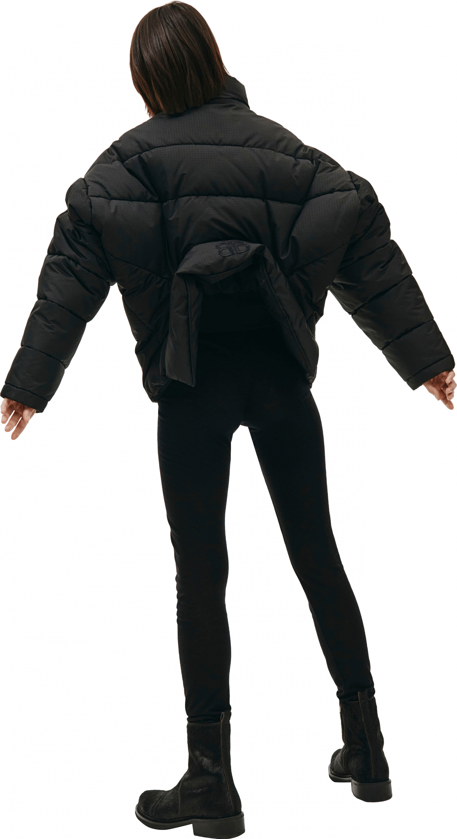 Balenciaga Black Upside Down Puffer Jacket