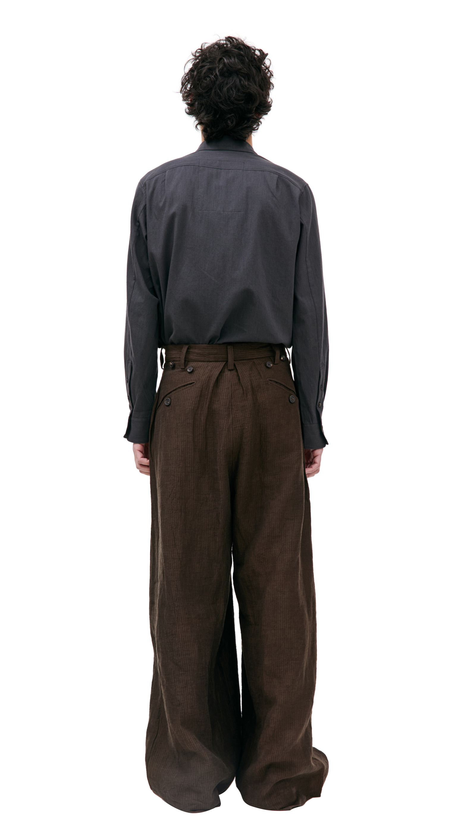 Ziggy Chen Wide leg linen trousers