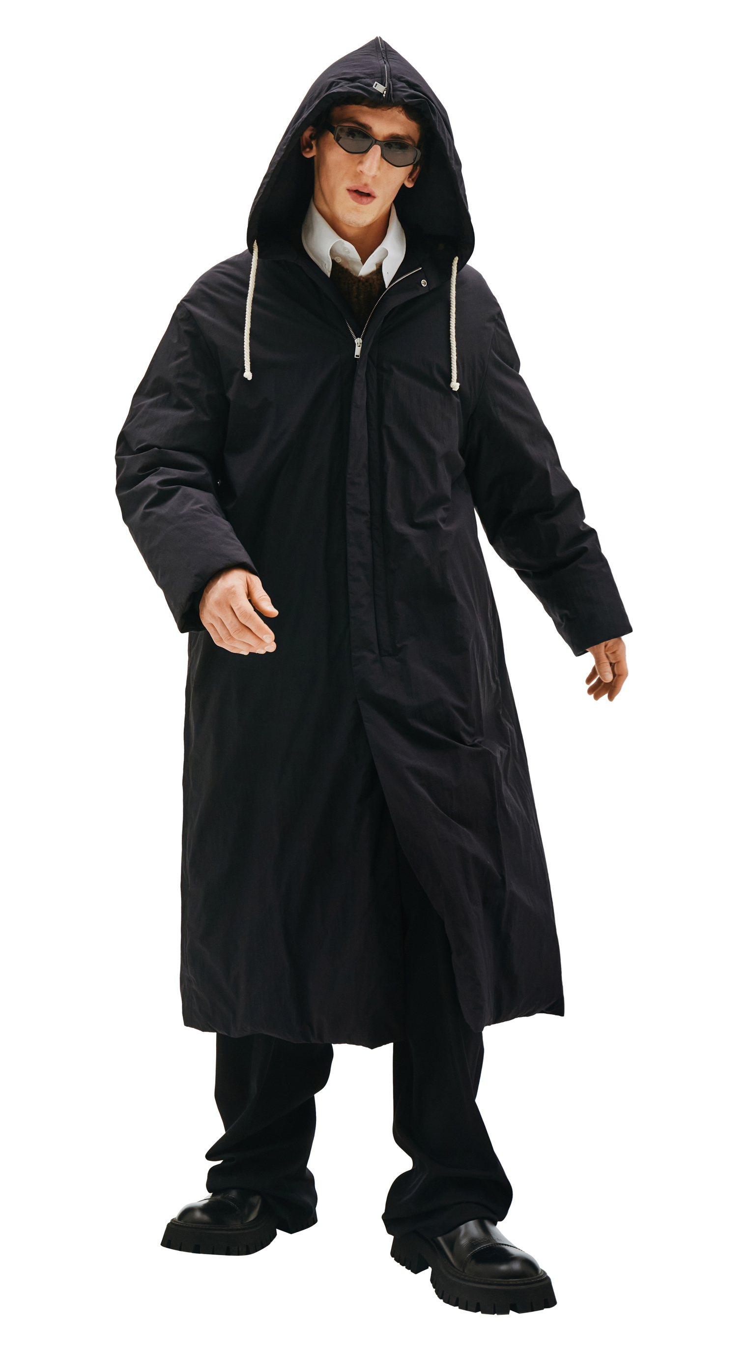 Buy Jil Sander men black long hooded parka for 1 040 online on SV77 JPUR440894 MR461500 401