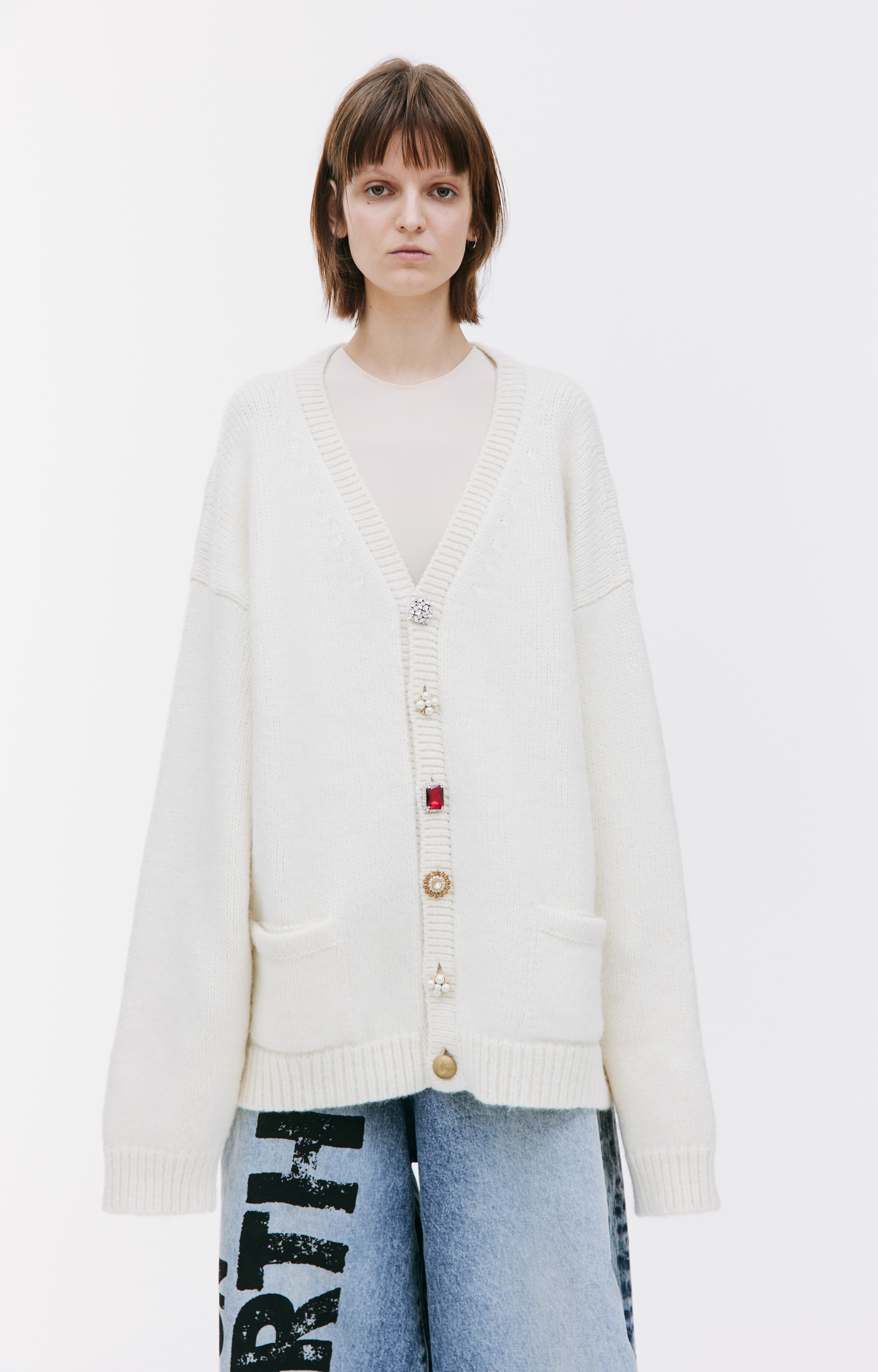 VETEMENTS Decorative button cardigan