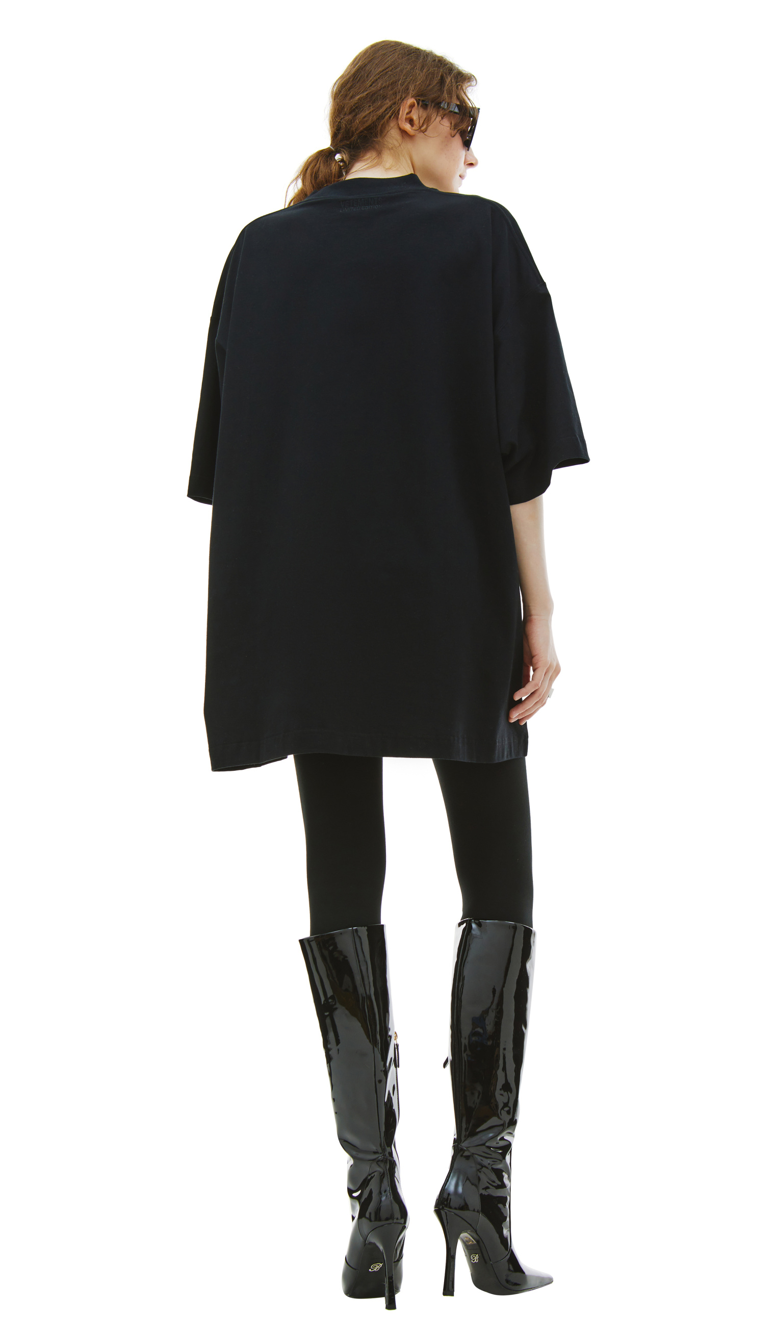 VETEMENTS Оверсайз футболка с вышивкой \'Large\'
