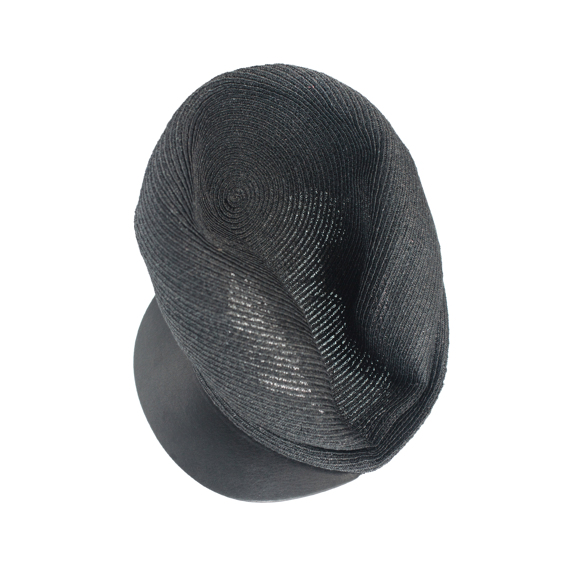 Y\'s Black Raffia Cap