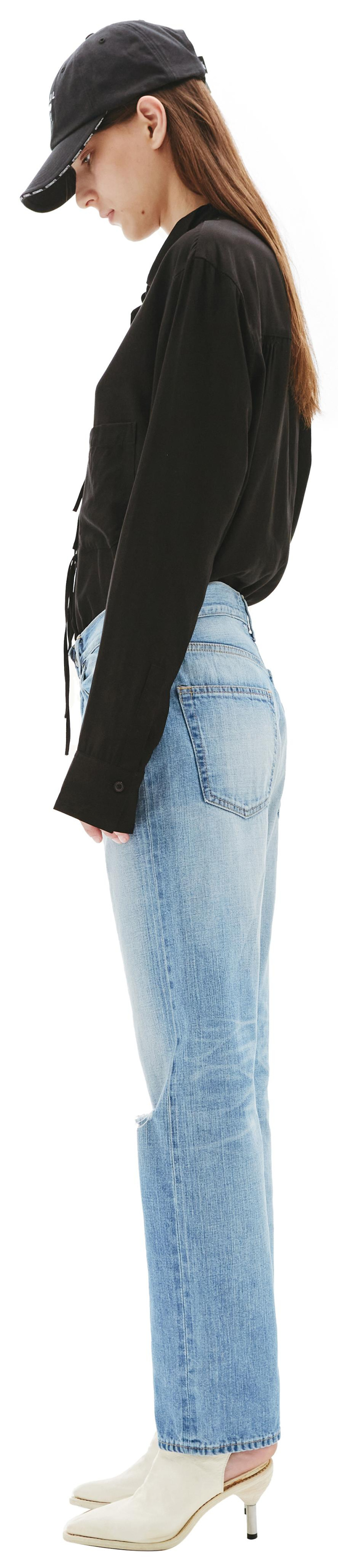 Junya Watanabe Straight Distressed Jeans