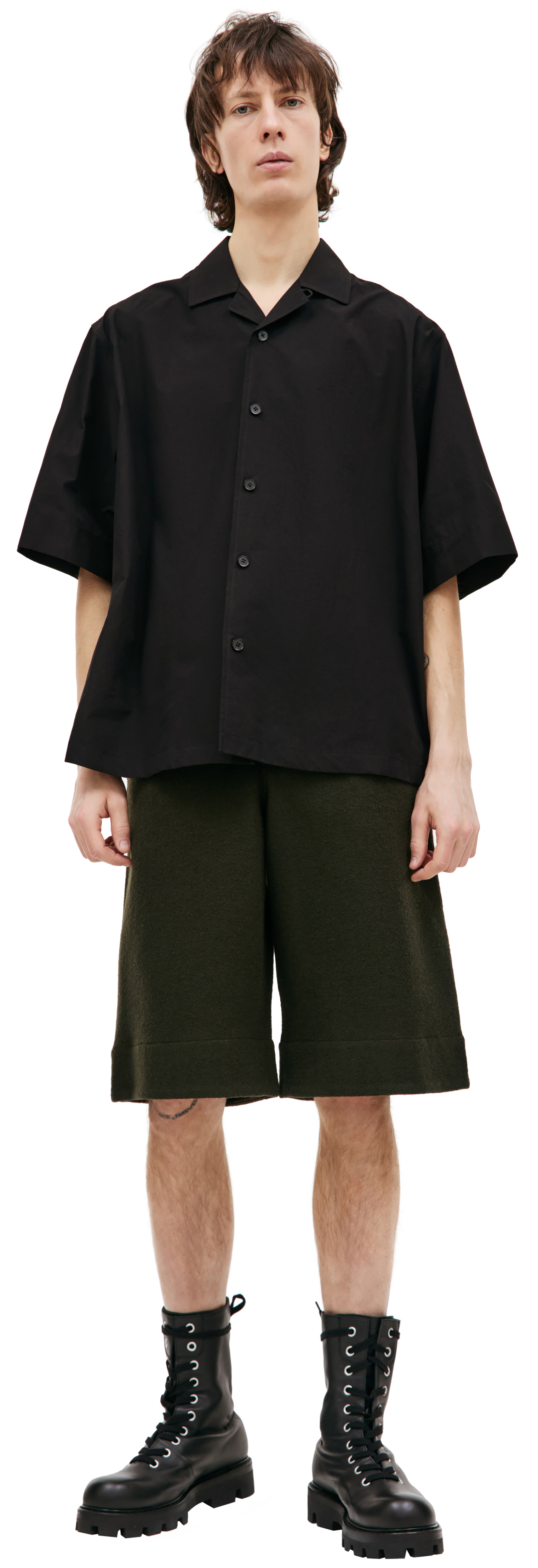 Jil Sander Short-sleeved cotton shirt