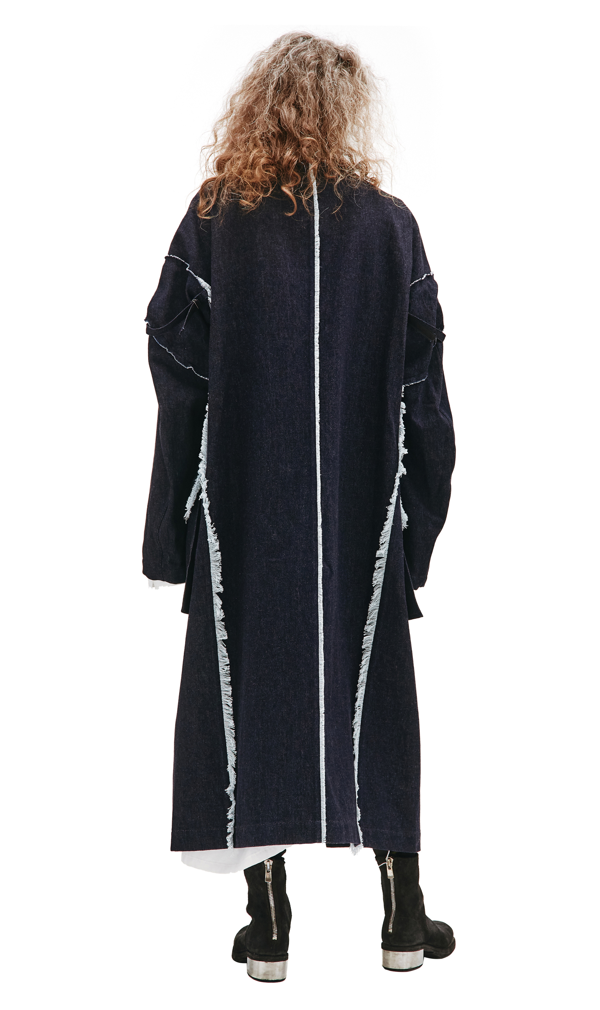 Y\'s Navy Denim Coat