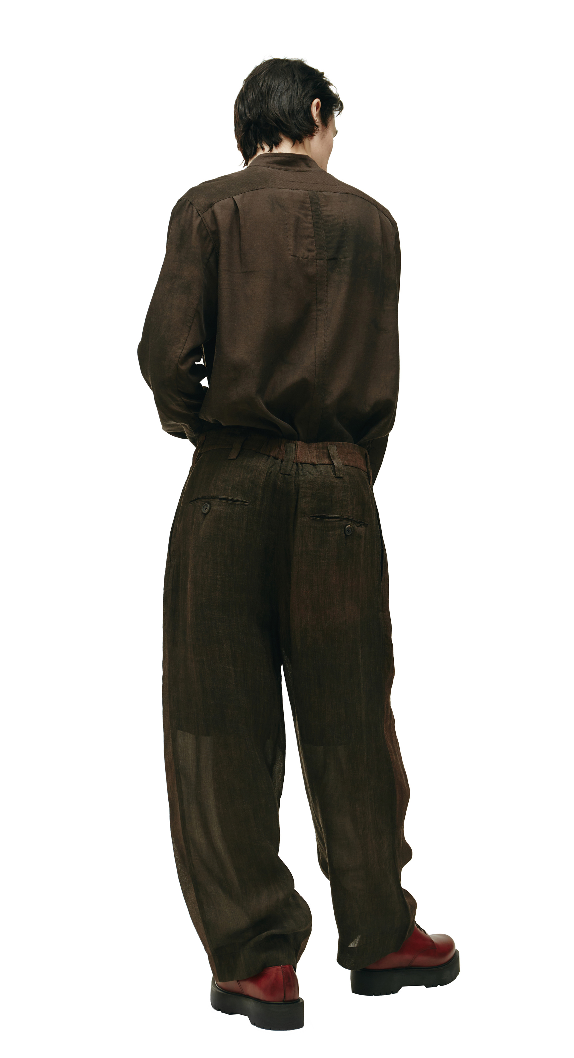 Ziggy Chen Straight wide trousers