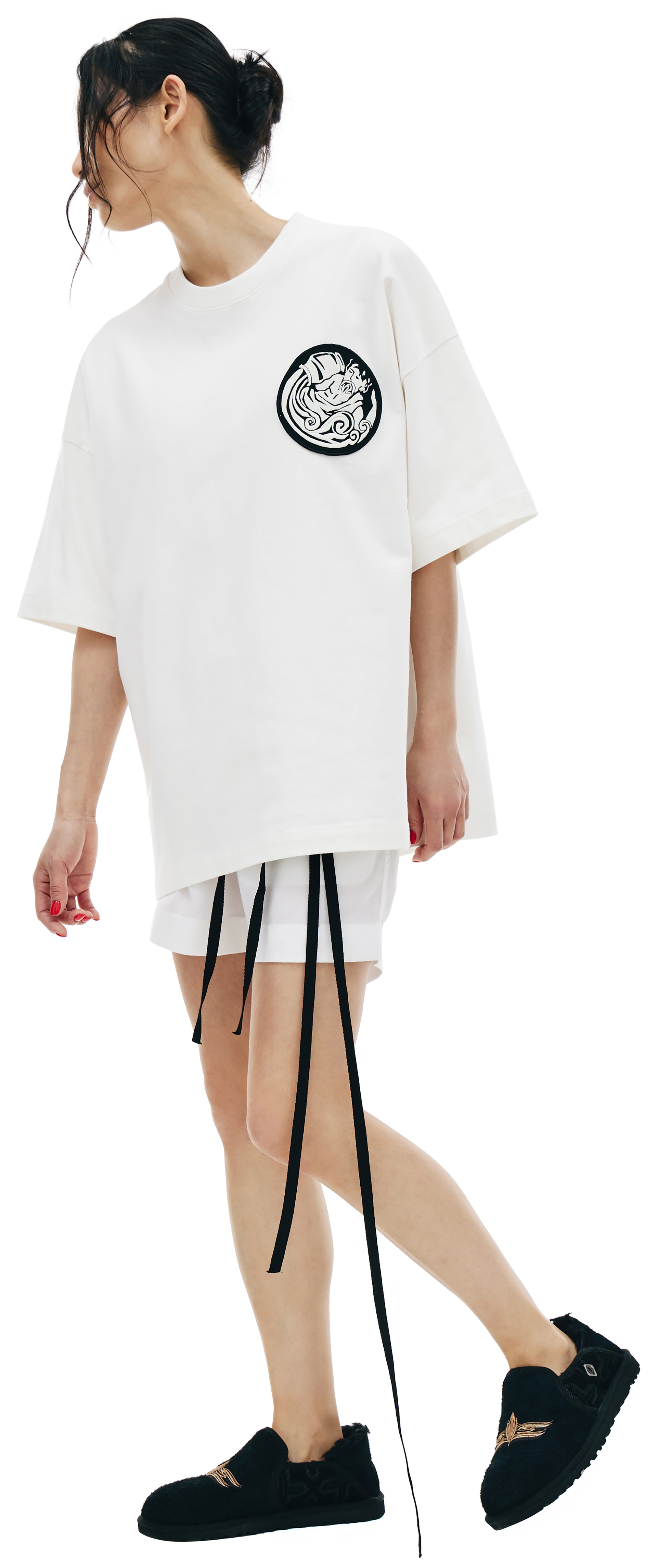 Jil Sander Aquarius patch t-shirt