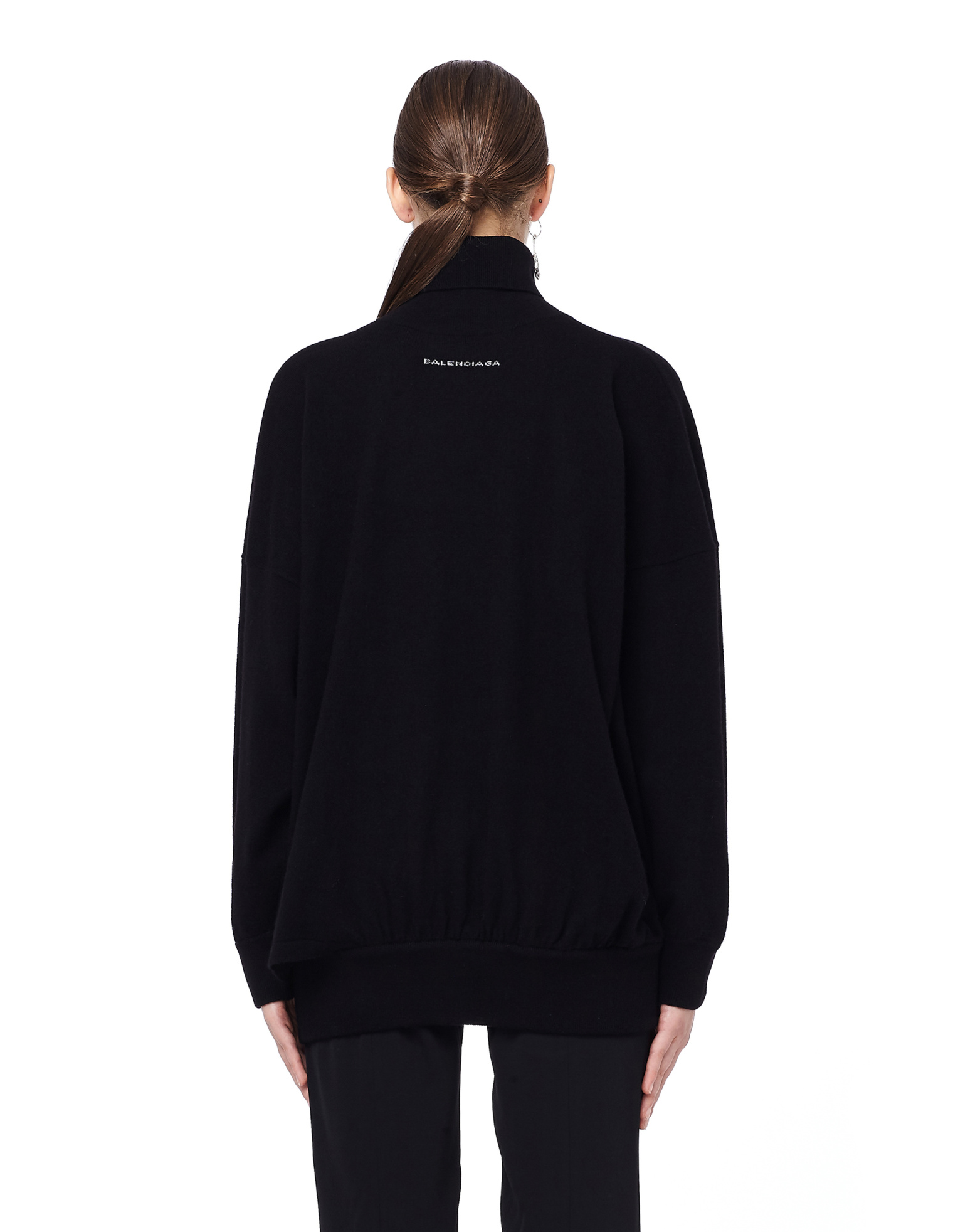 Balenciaga Водолазка из шерсти с логотипом