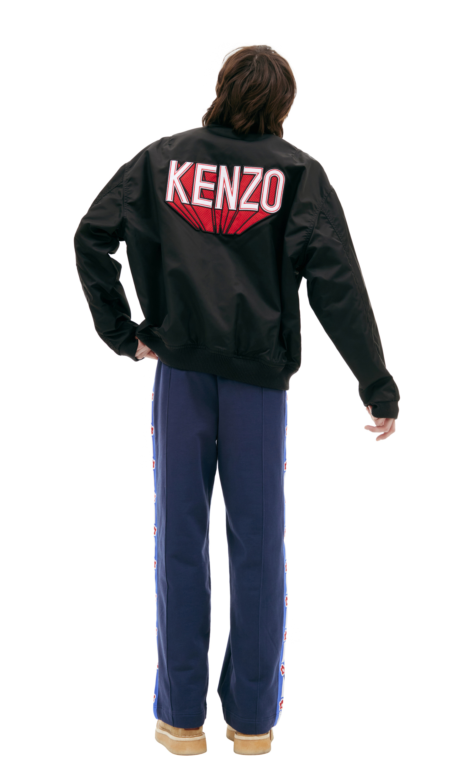 KENZO Black jacket with patch