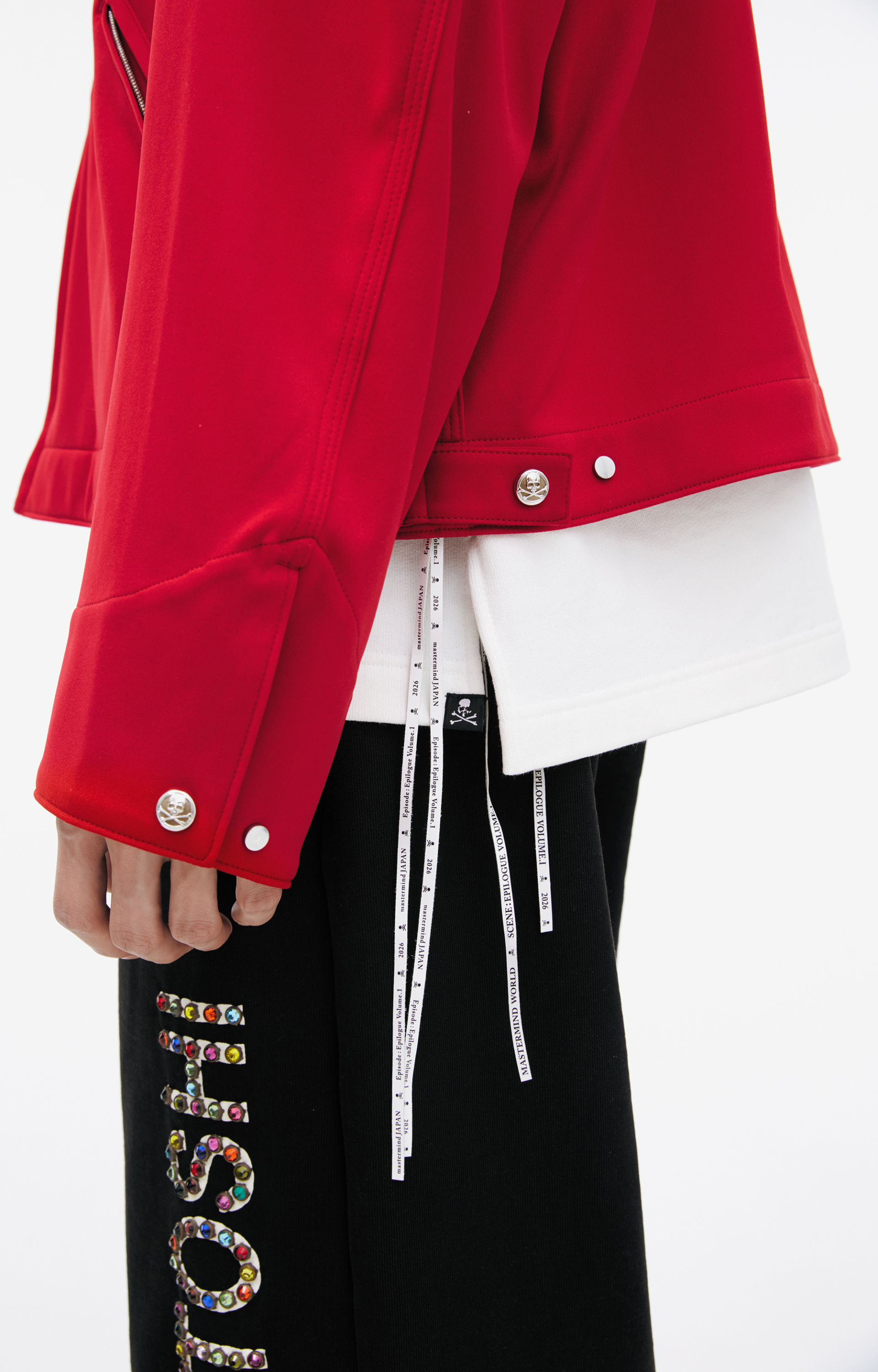 Mastermind WORLD Red jacket with a zipper