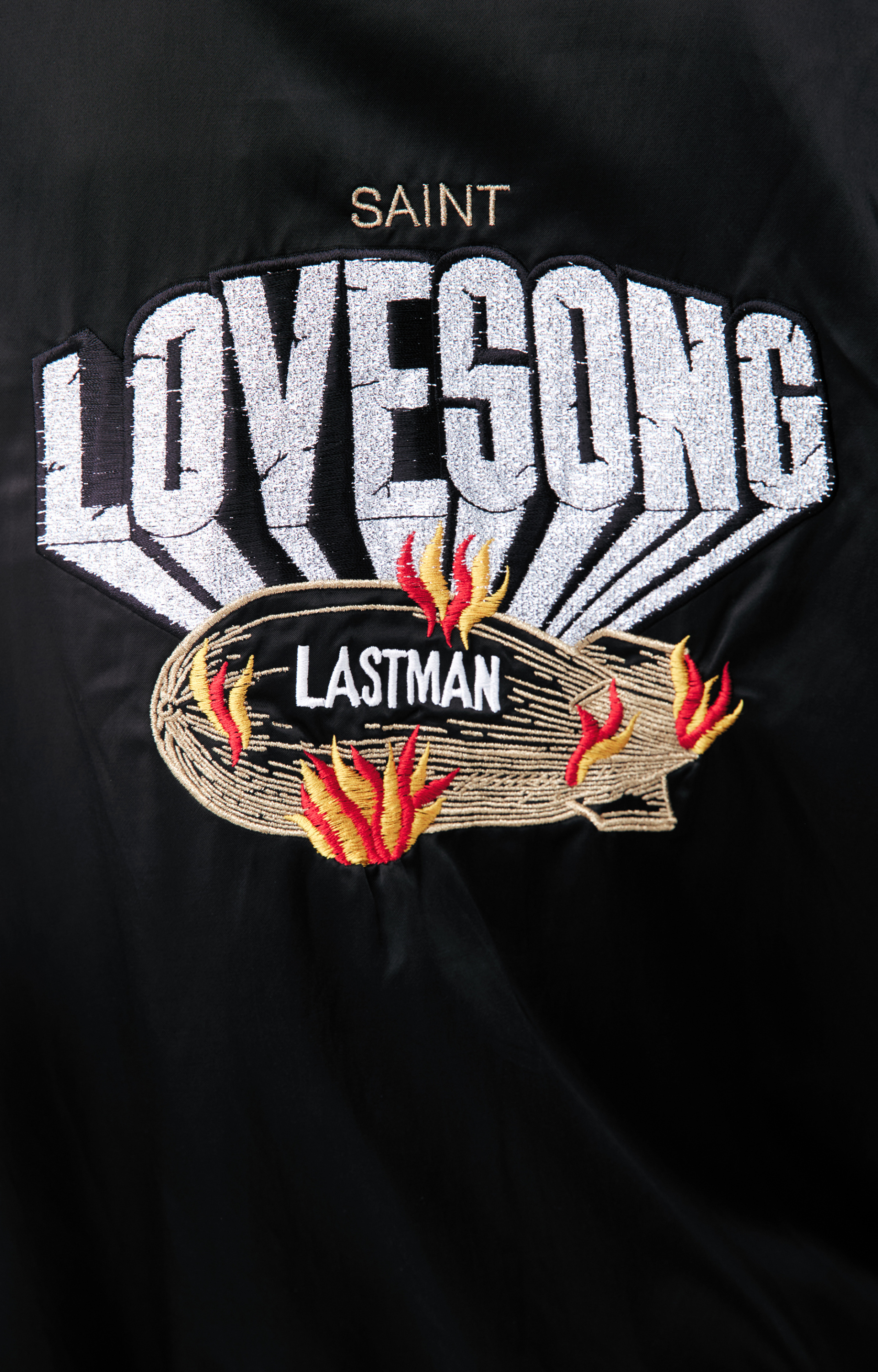 Saint Mxxxxxx Black bomber jacket with buttons