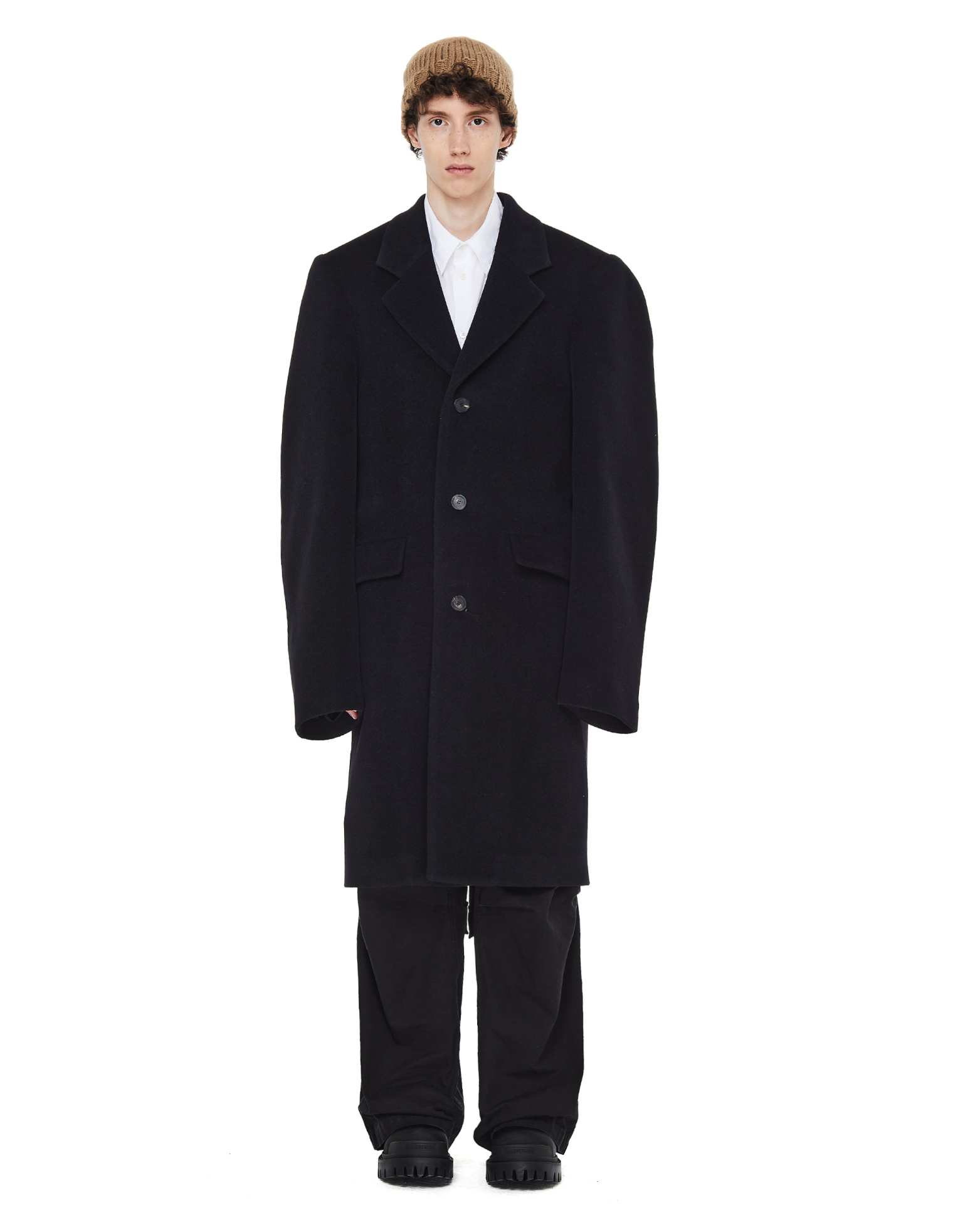 Balenciaga Alpaca Oversize Black Coat