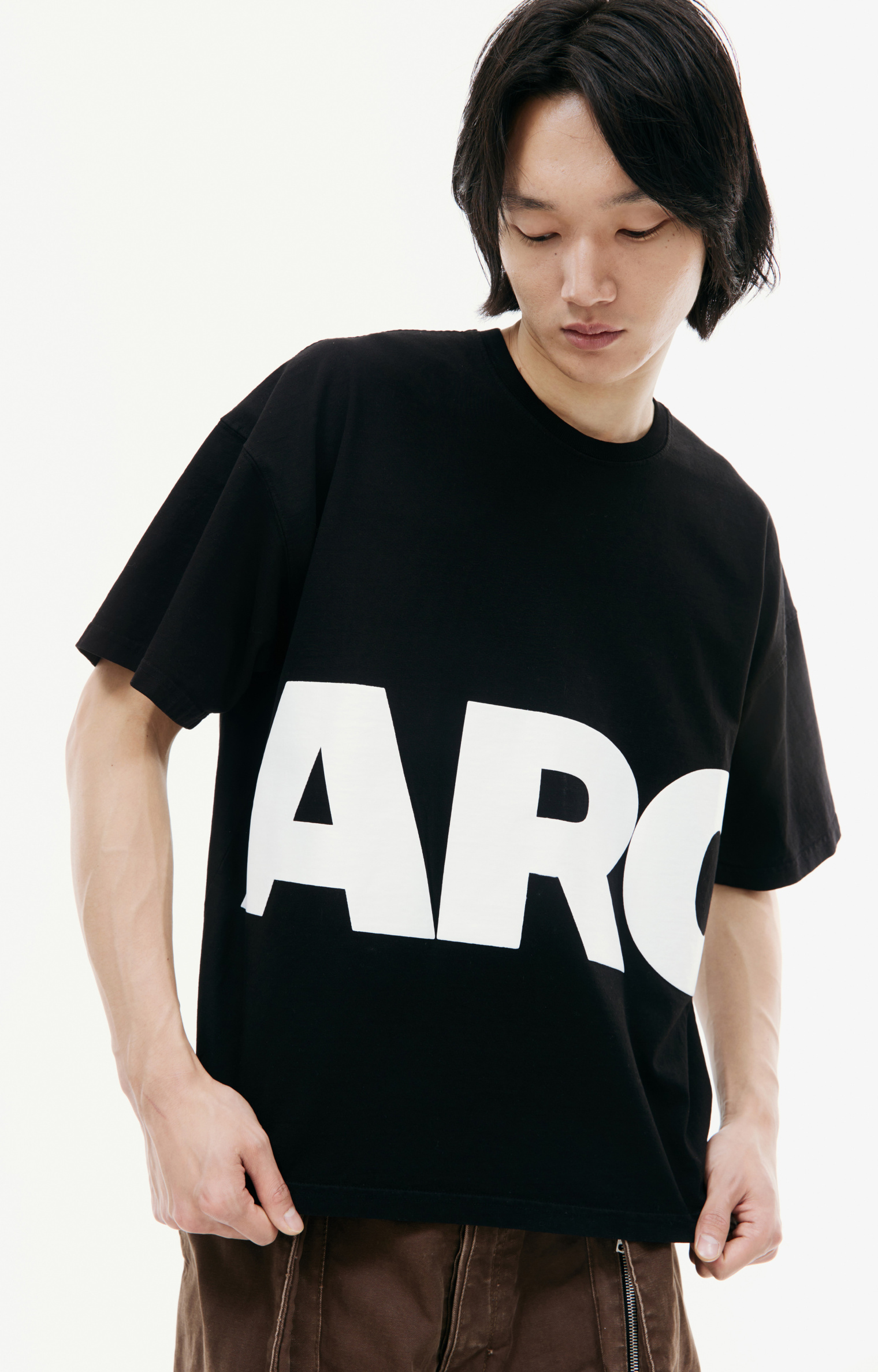 B1ARCHIVE Black printed logo t-shirt