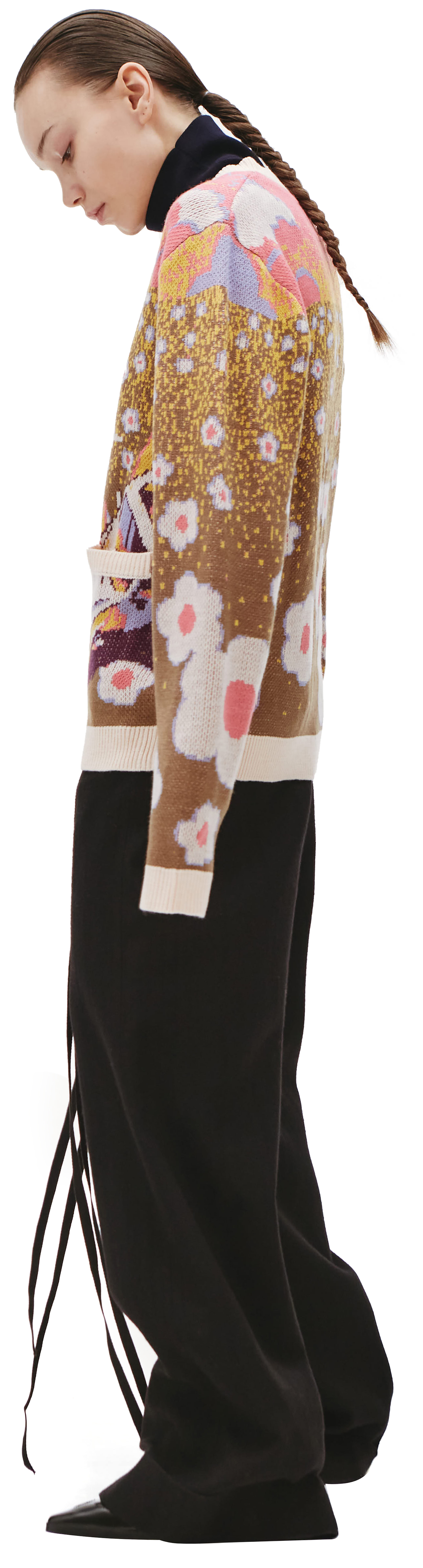 KidSuper Floral-print knitted cardigan