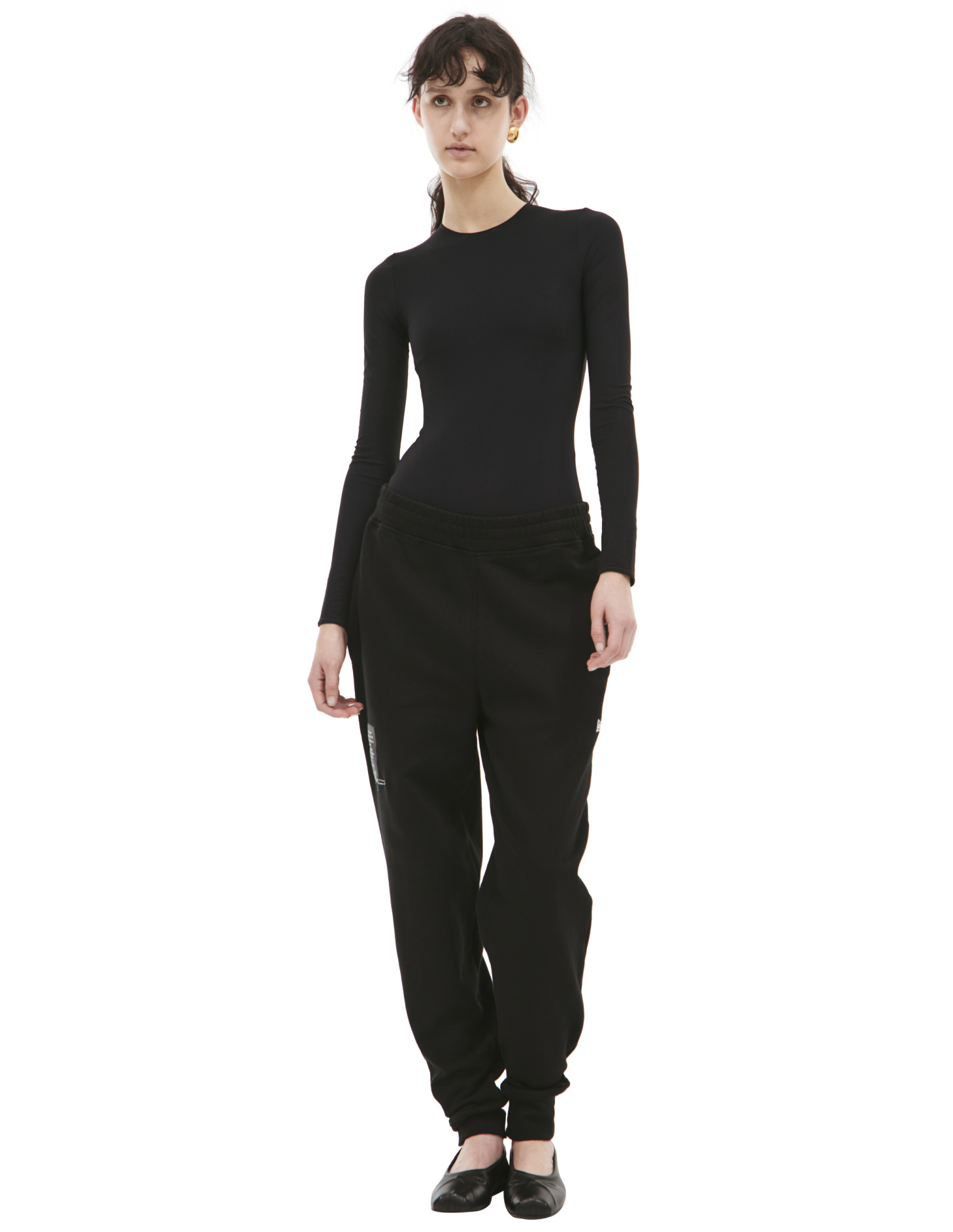 Yohji Yamamoto Black trousers with patch