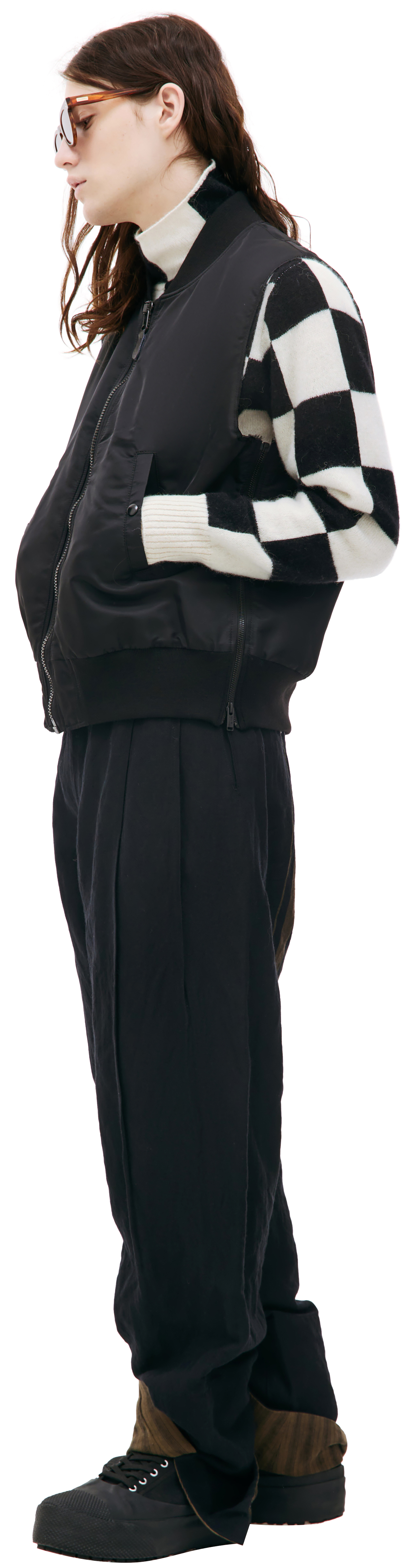 Undercover Black zip vest