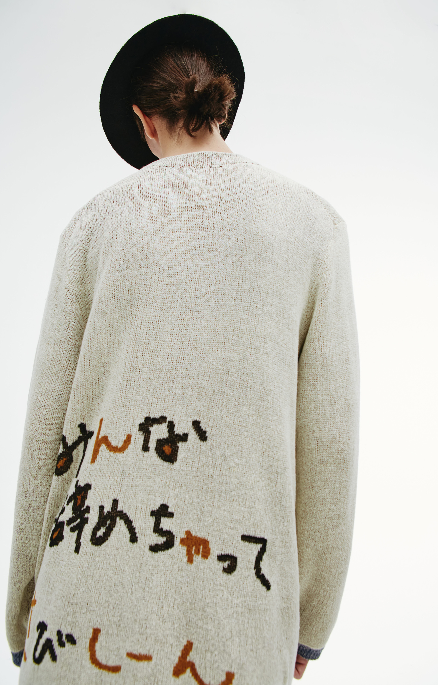 Yohji Yamamoto Вязаный кардиган с принтом креветки