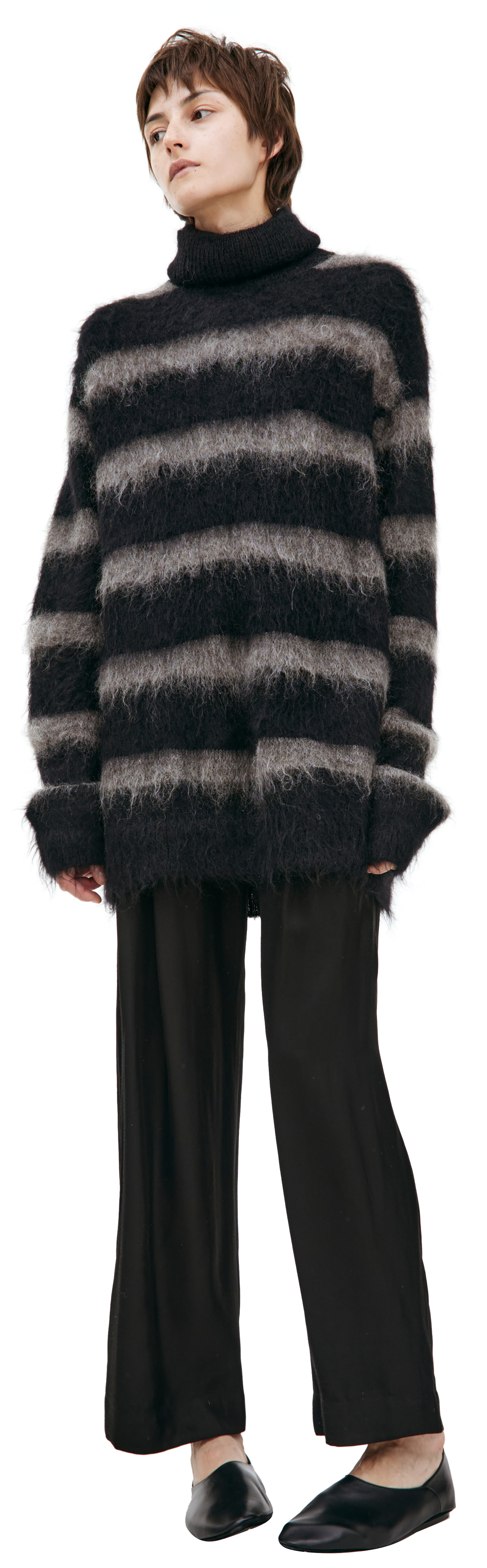 Yohji Yamamoto Striped wool sweater