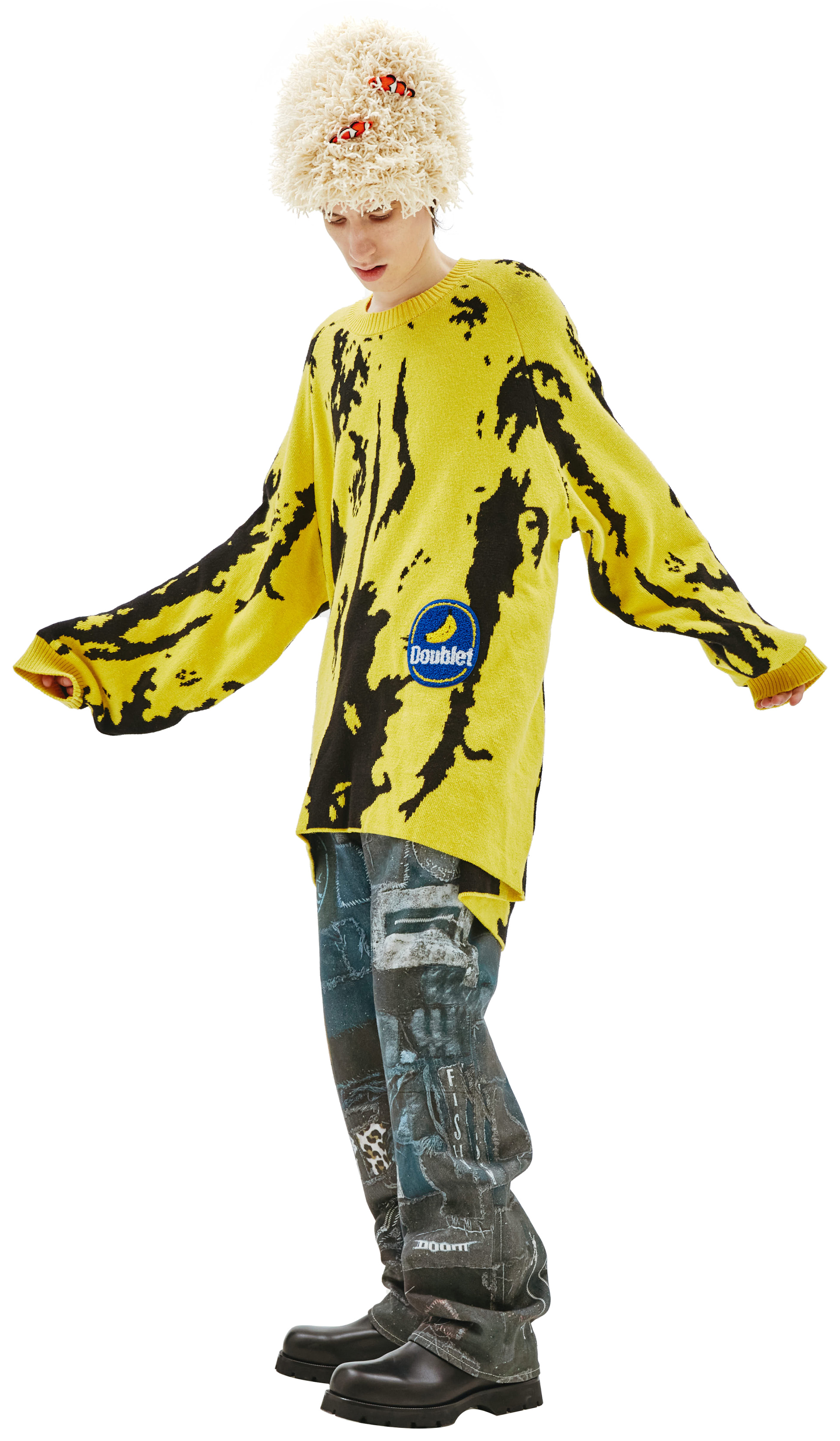 Doublet Banana Jacquard Sweater