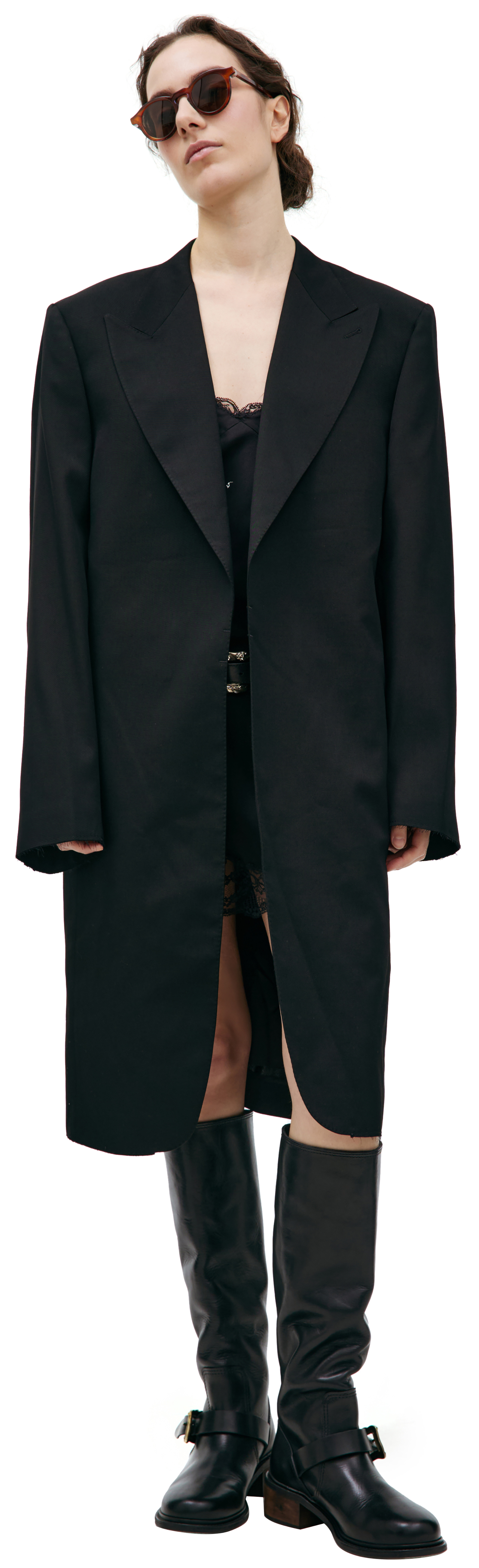 Enfants Riches Déprimés Wool coat with stitched belt