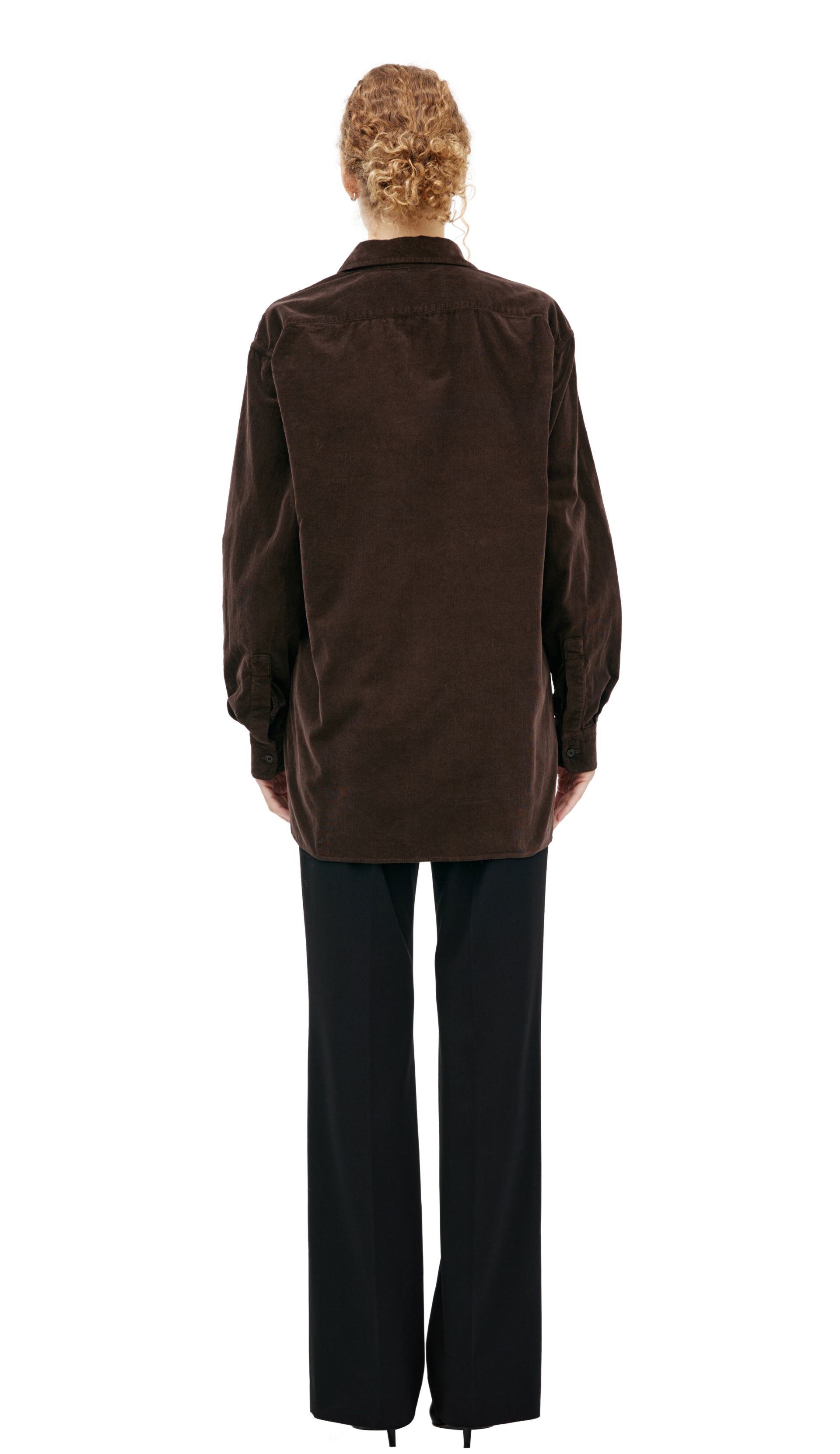 The Row Corduroy button-down shirt