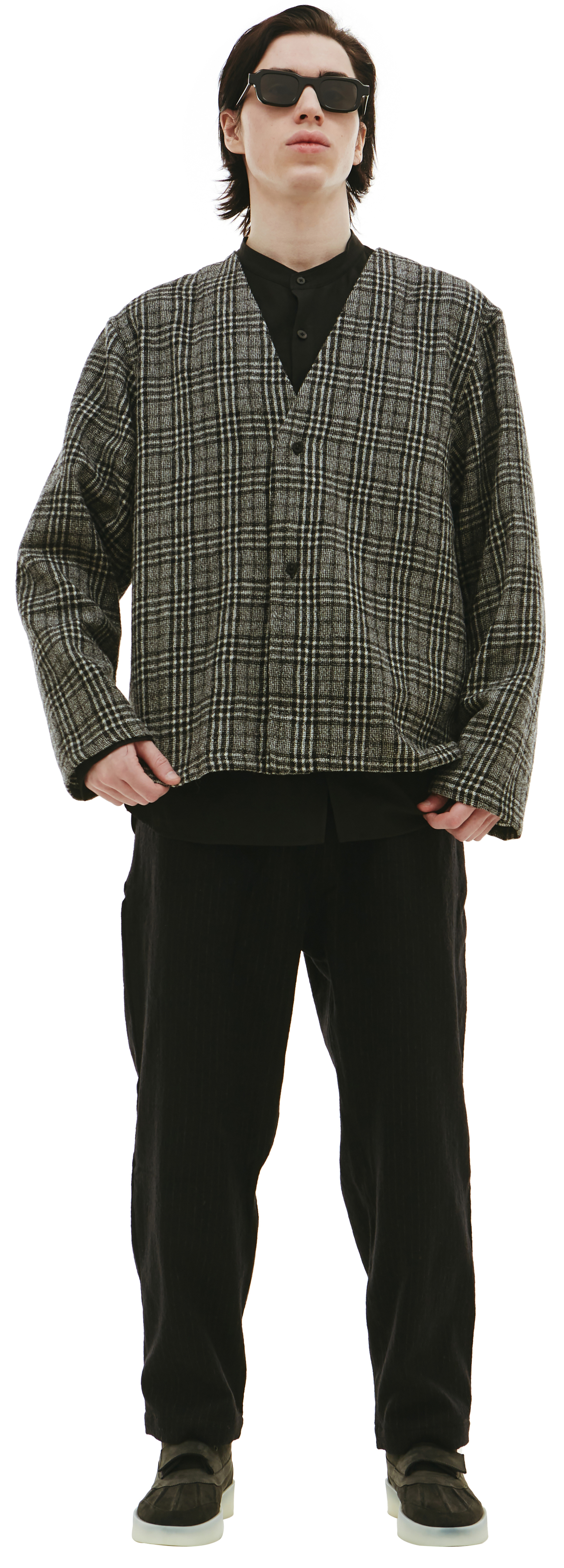 BTFL Wool checked cardigan