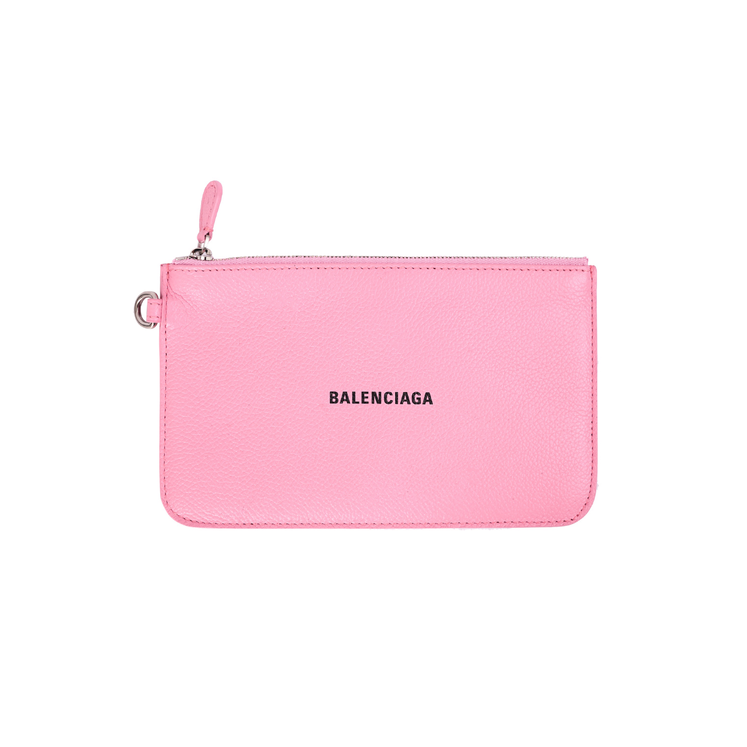 Balenciaga Cash Wallet in Pink Grained Leather