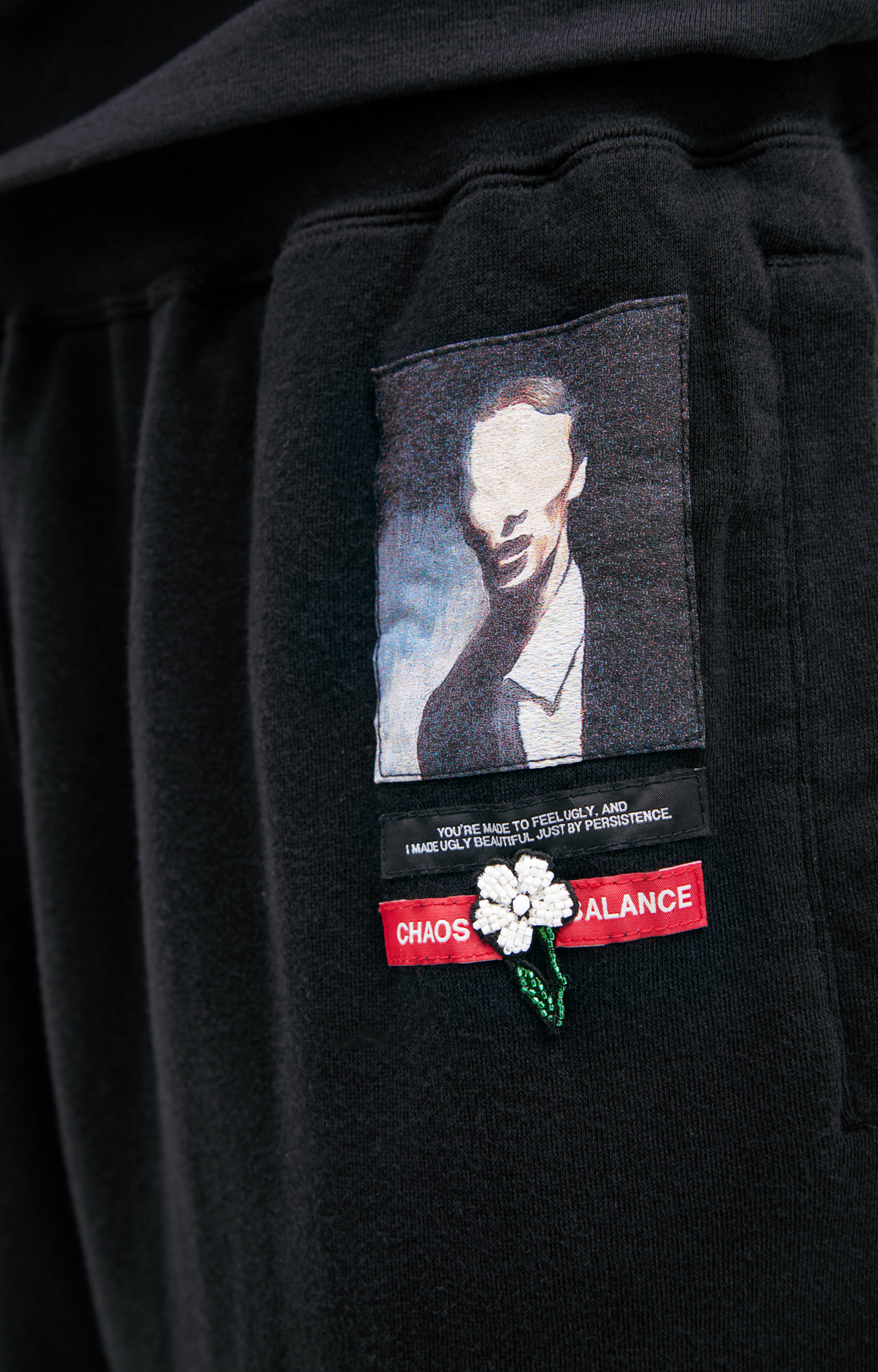 Undercover Black shorts with patch