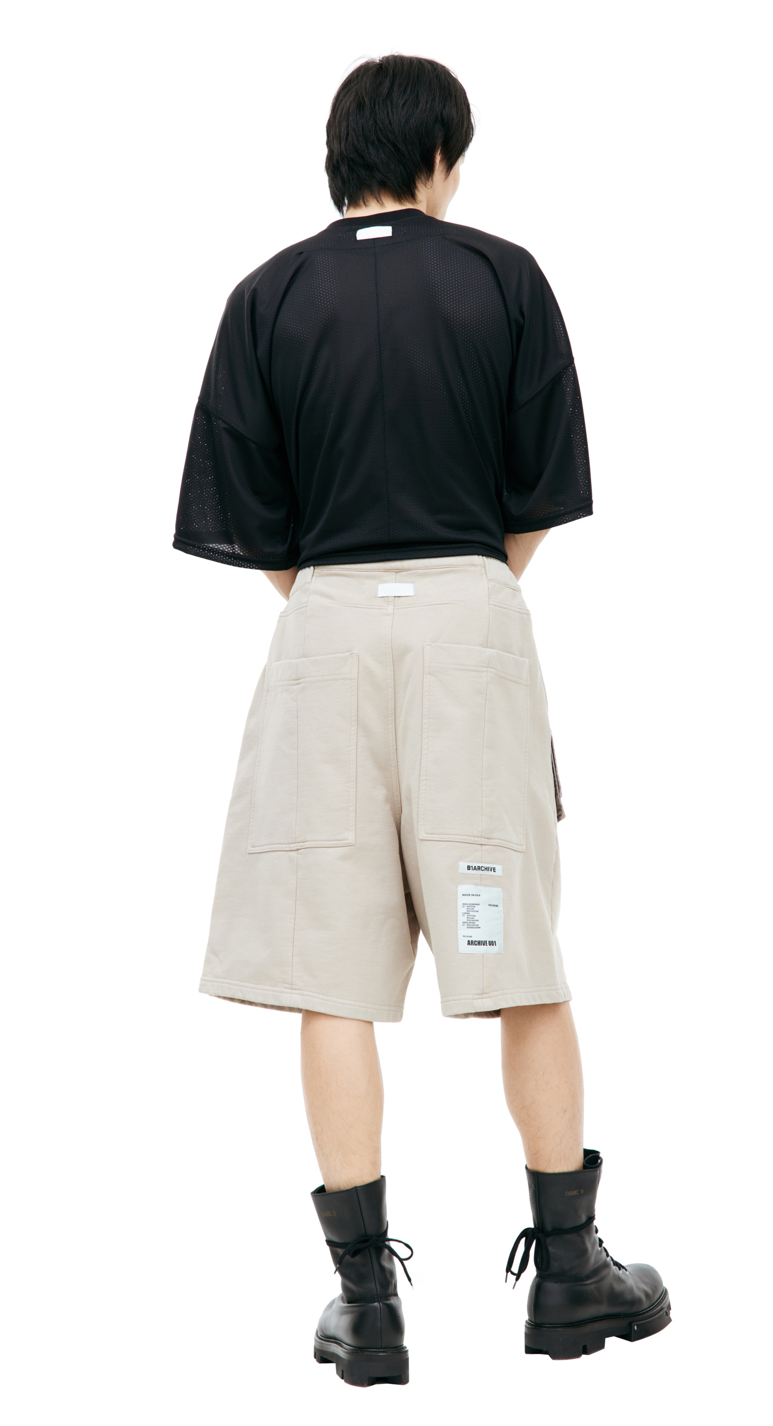 B1ARCHIVE Beige cotton shorts