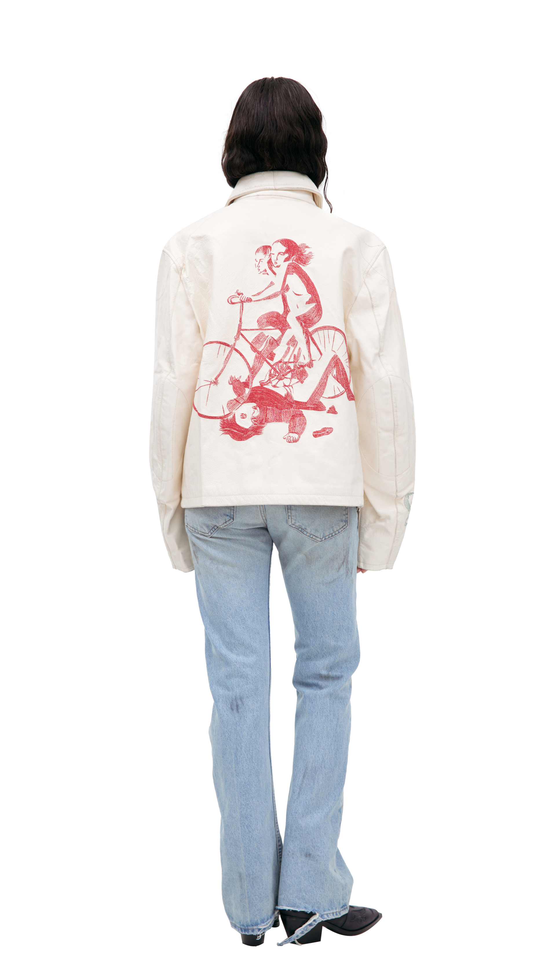 Enfants Riches Déprimés Hieroglyphic leather jacket